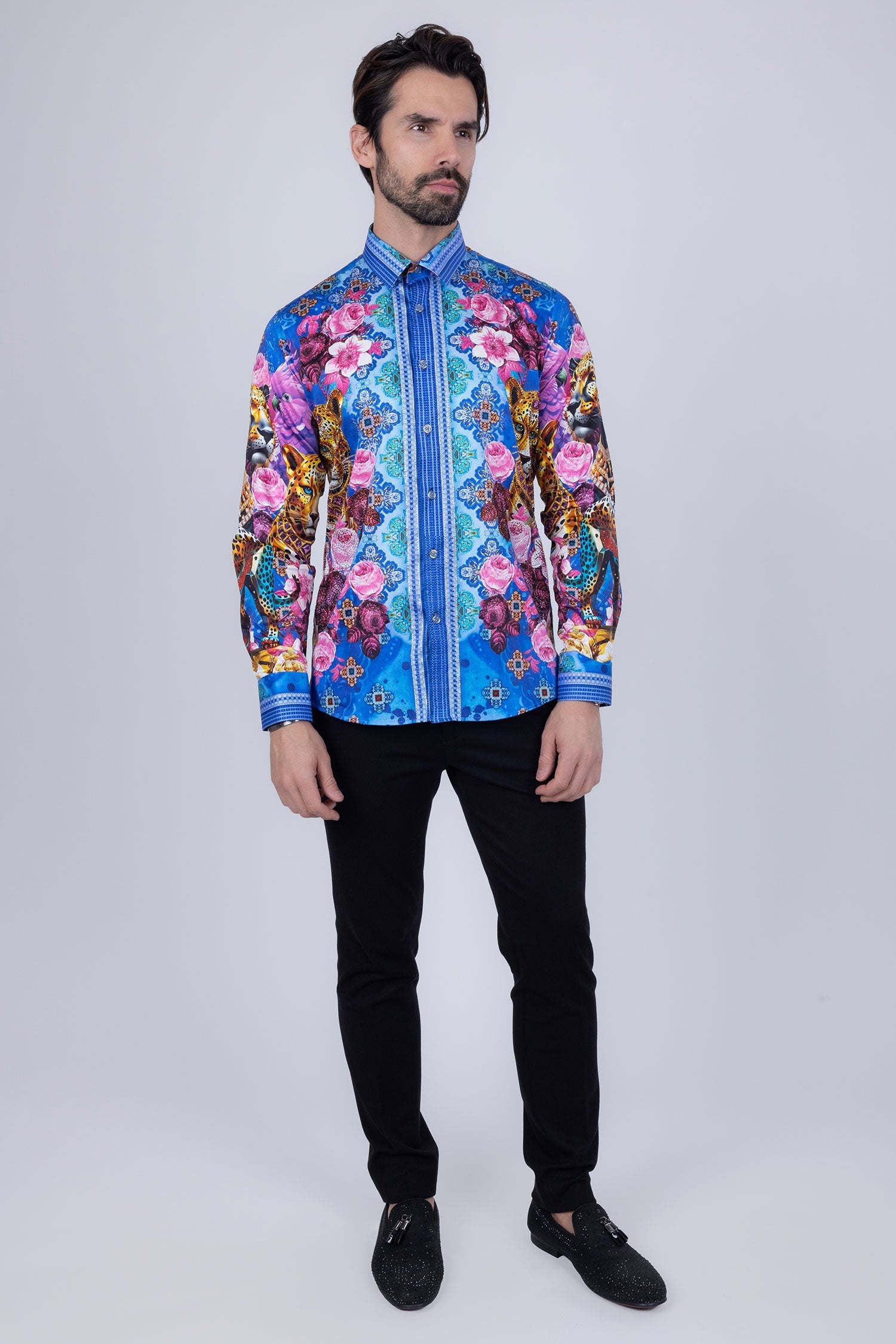 Glowgaiter Rhinestone Long Sleeve Shirt