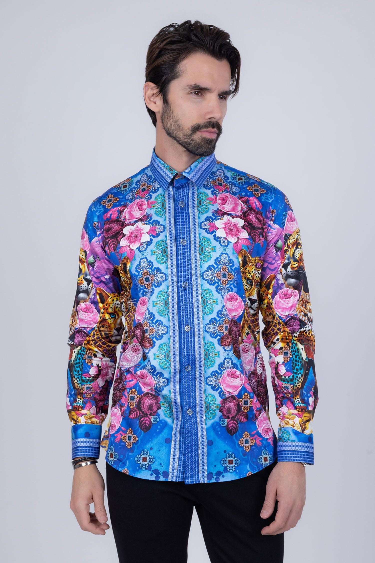 Glowgaiter Rhinestone Long Sleeve Shirt