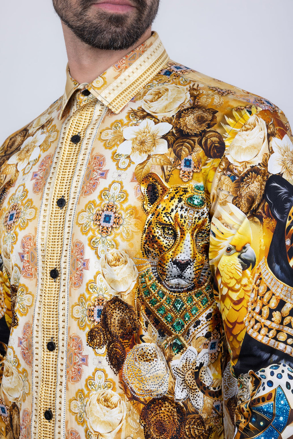 Glowgaiter Rhinestone Long Sleeve Shirt