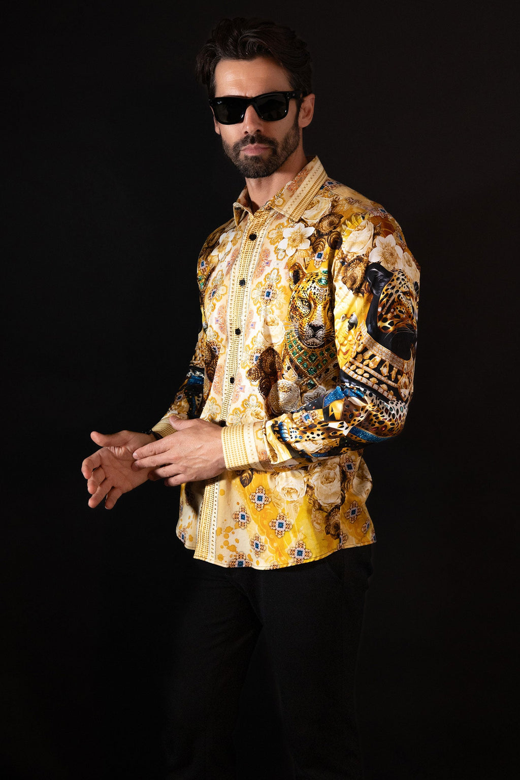 Glowgaiter Rhinestone Long Sleeve Shirt