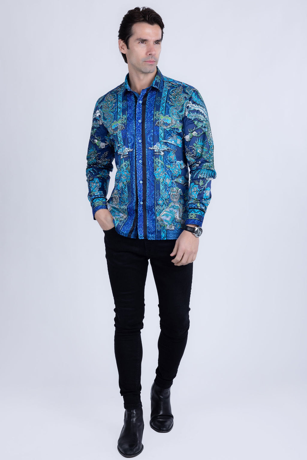 Flitstitch Rhinestone Long Sleeve Shirt