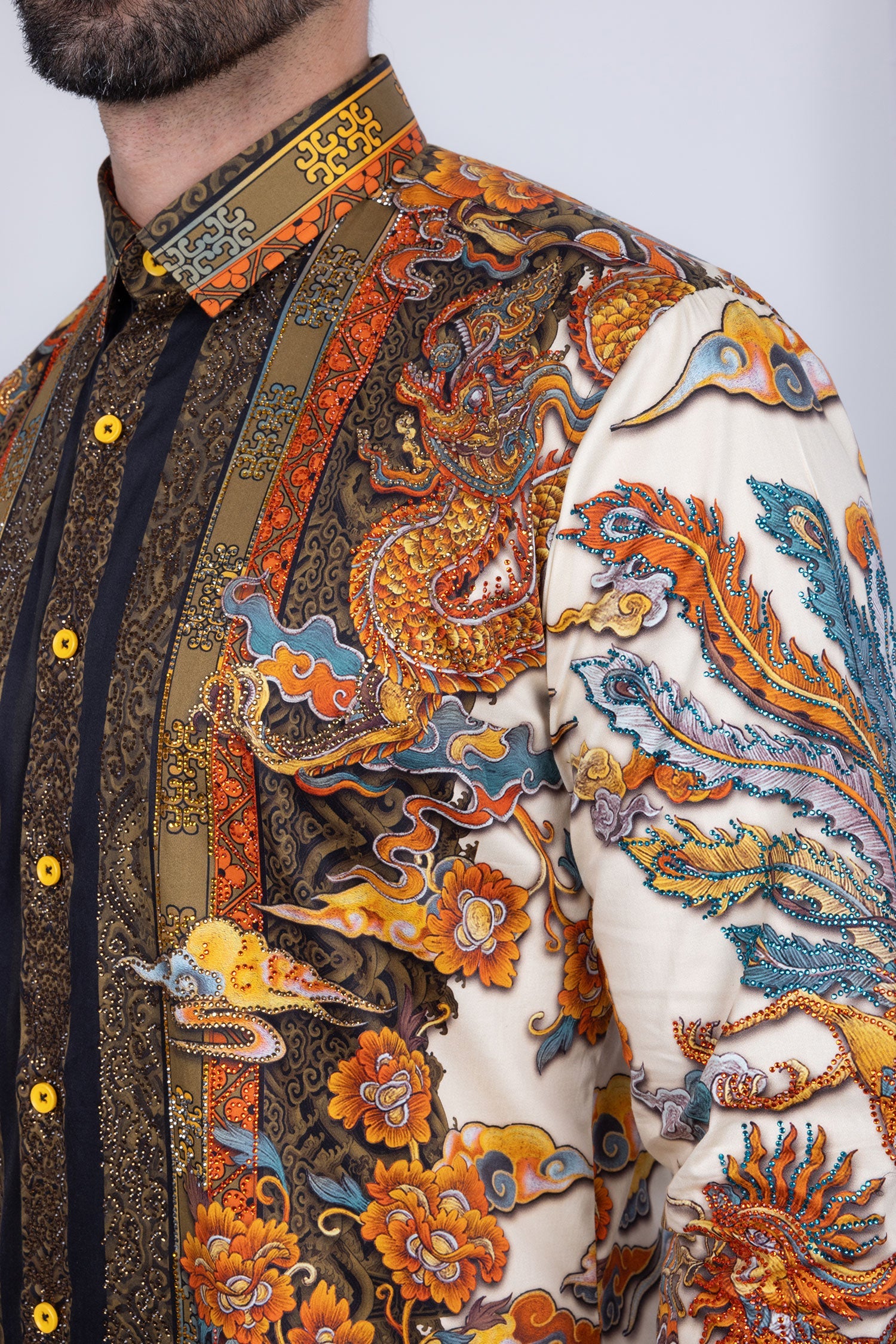 Flitstitch Rhinestone Long Sleeve Shirt