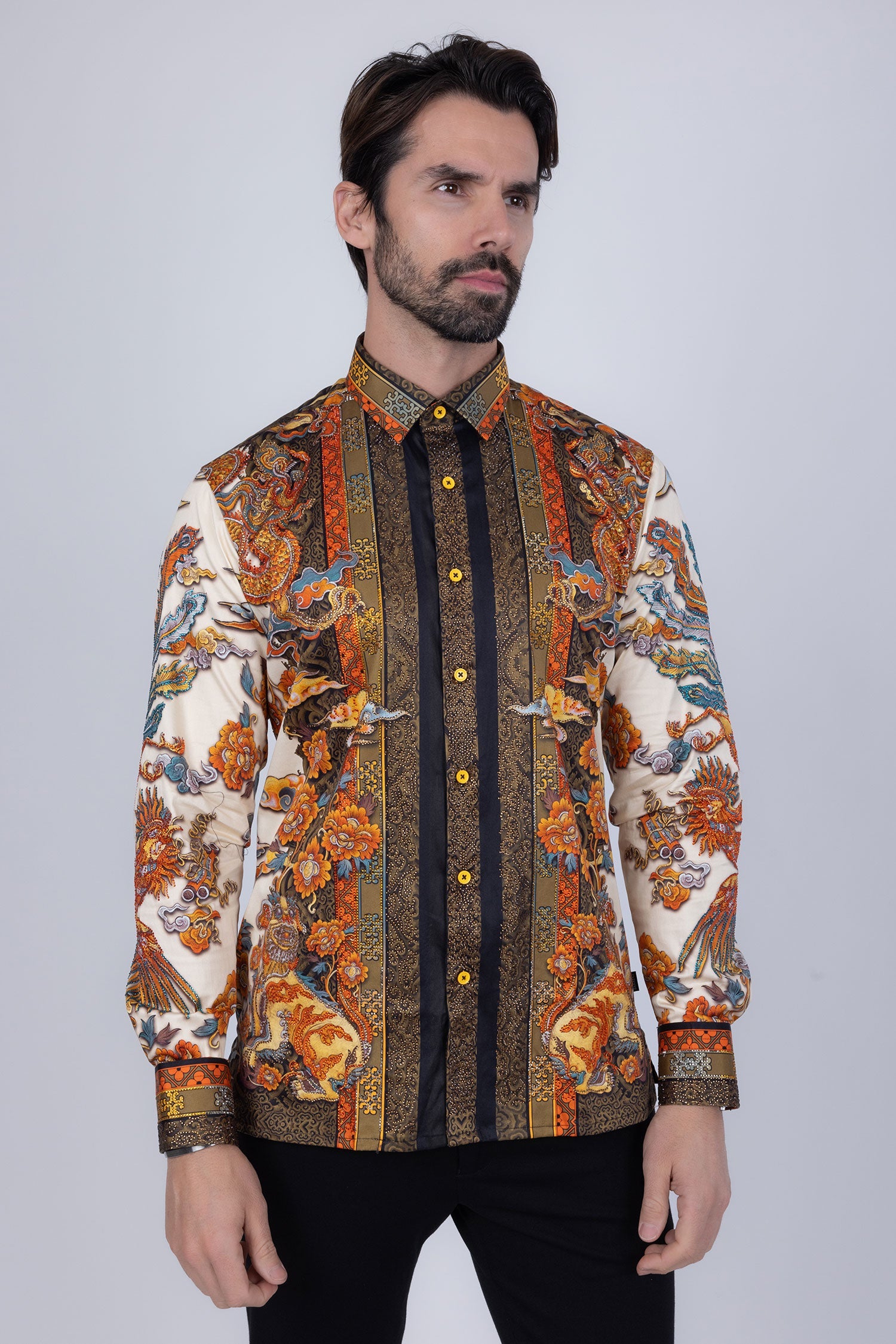 Flitstitch Rhinestone Long Sleeve Shirt