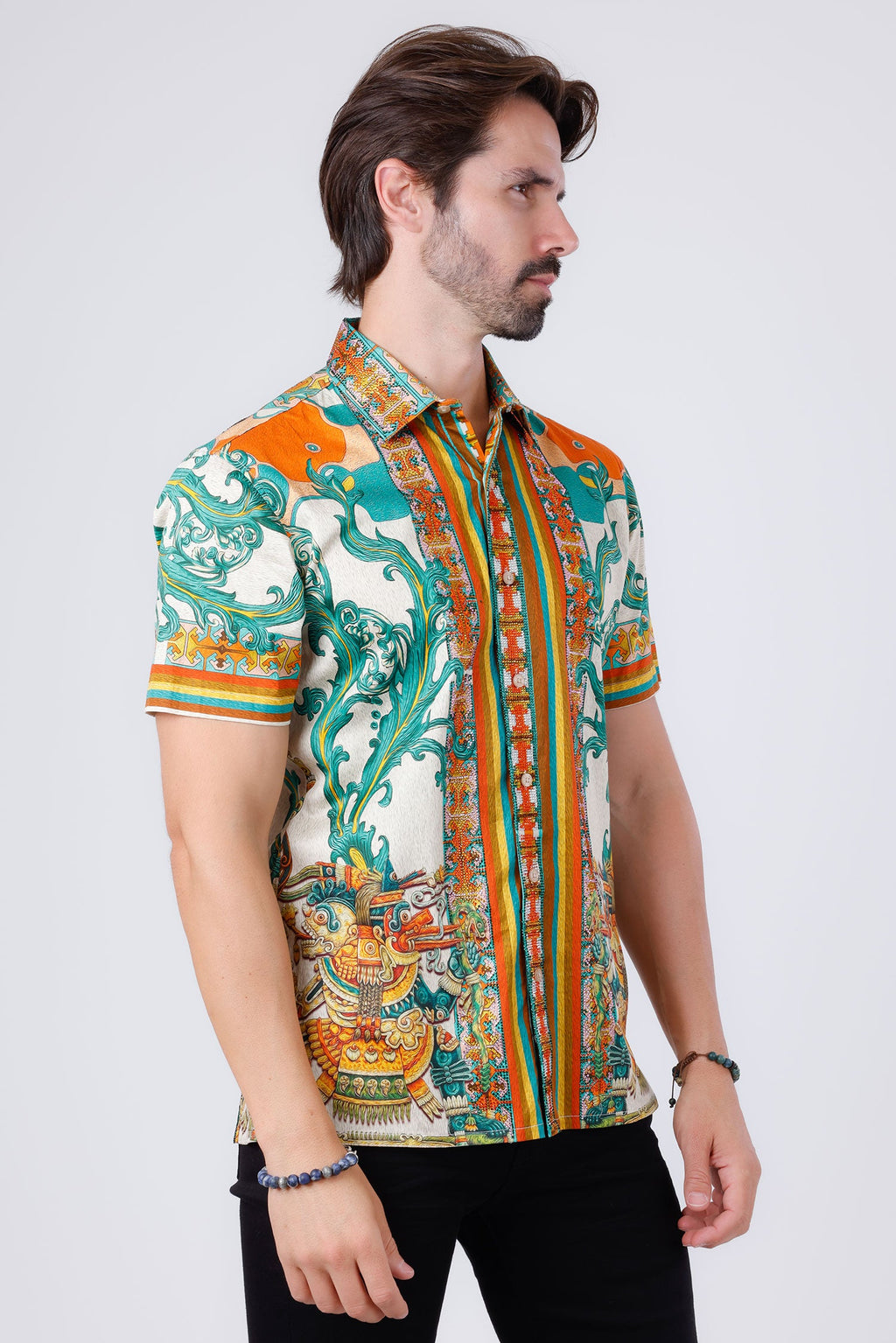 Flickerkilt Rhinestone Short Sleeve Shirt