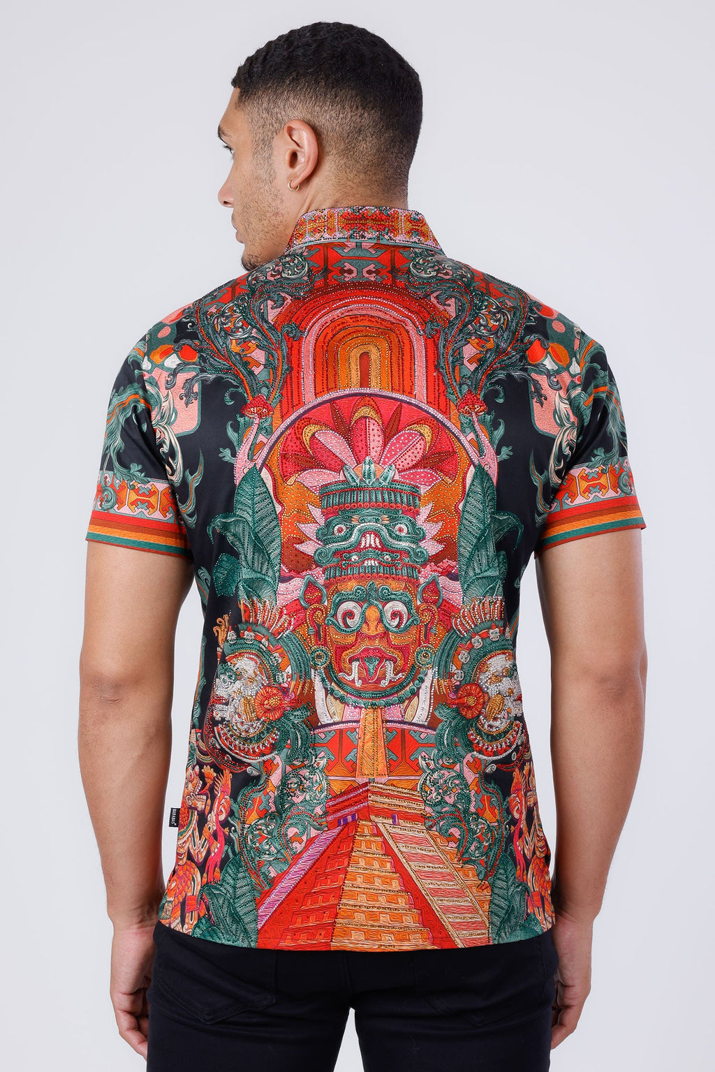 Flickerkilt Rhinestone Short Sleeve Shirt