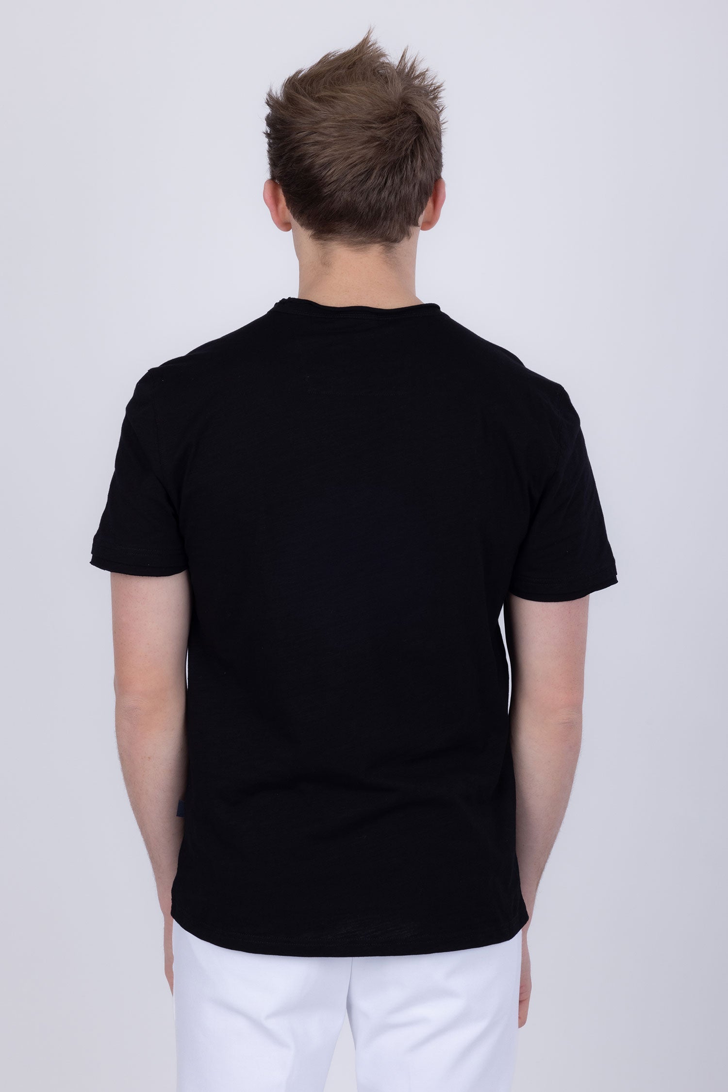 Agra V-Neck Solid T-Shirt