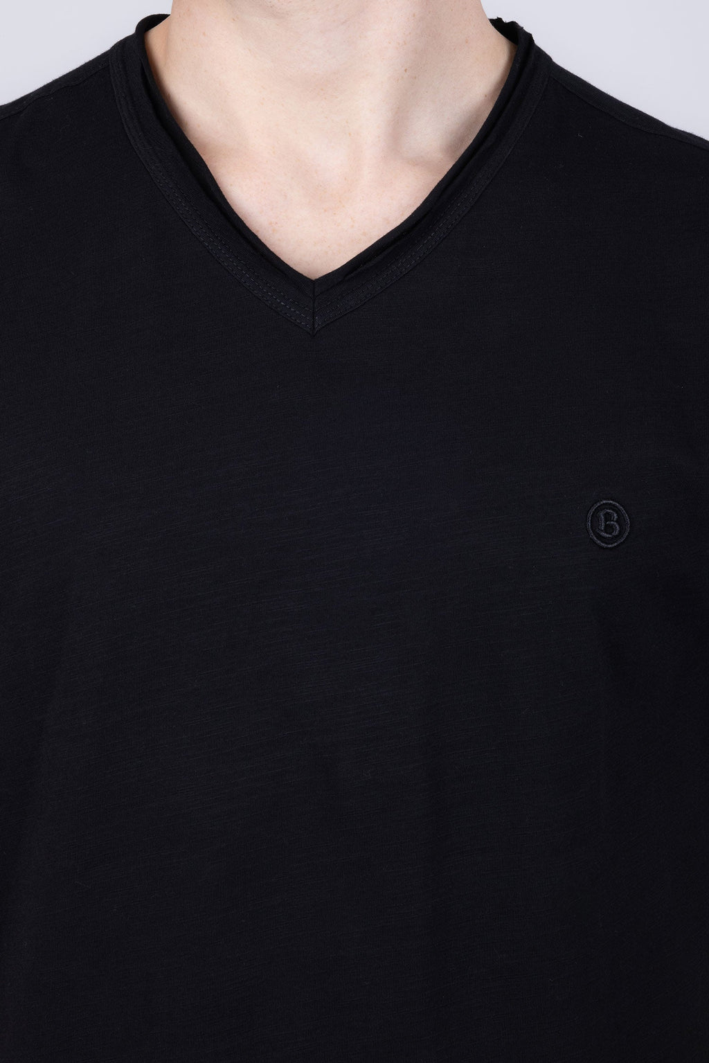 Agra V-Neck Solid T-Shirt