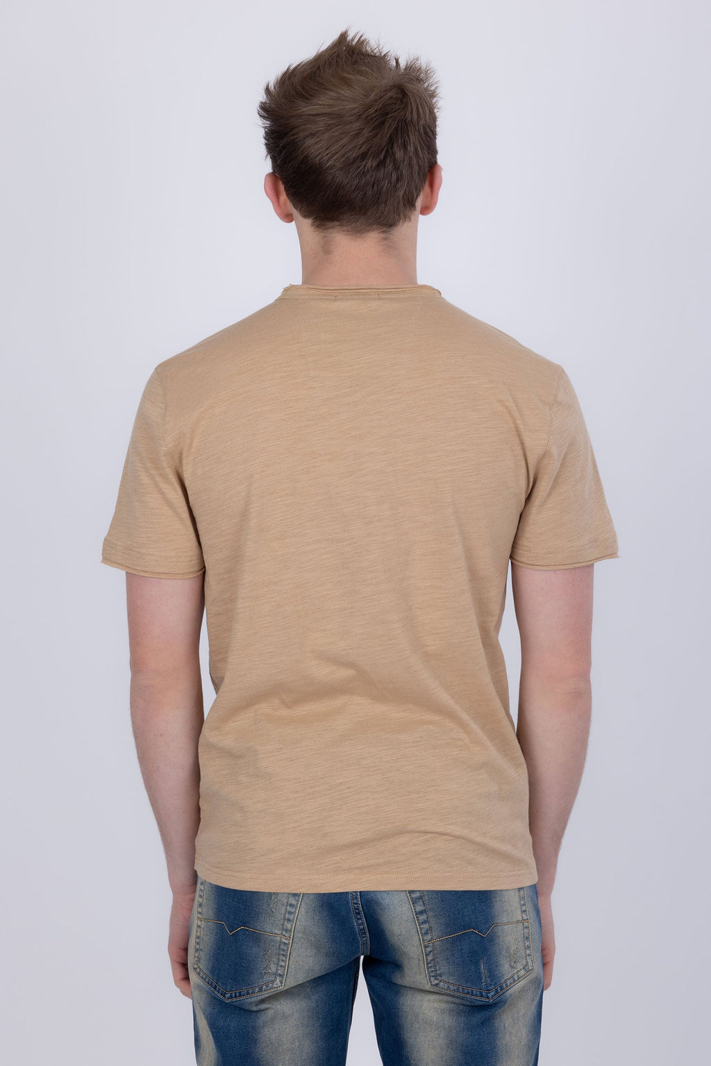 Agra V-Neck Solid T-Shirt