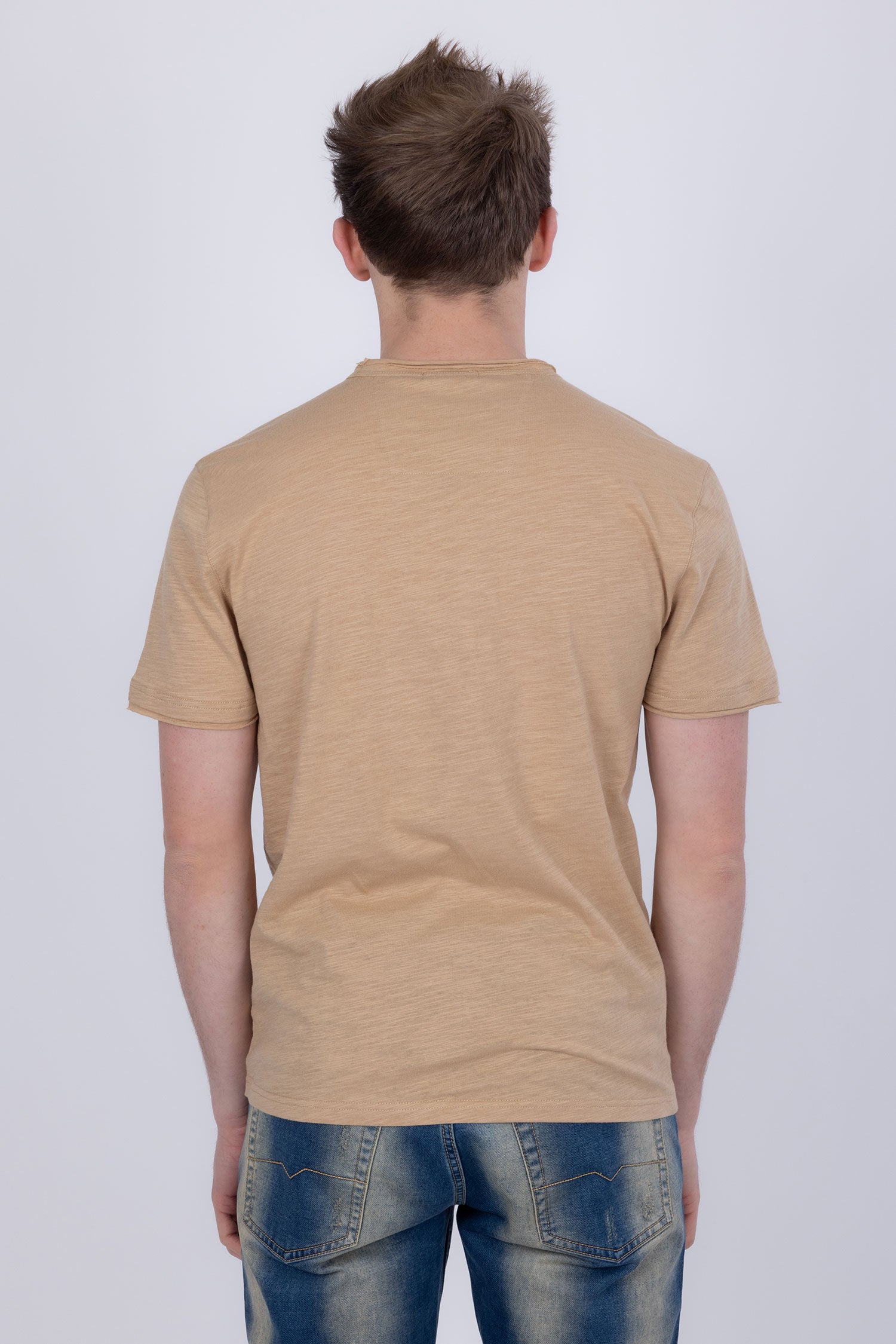 Agra V-Neck Solid T-Shirt