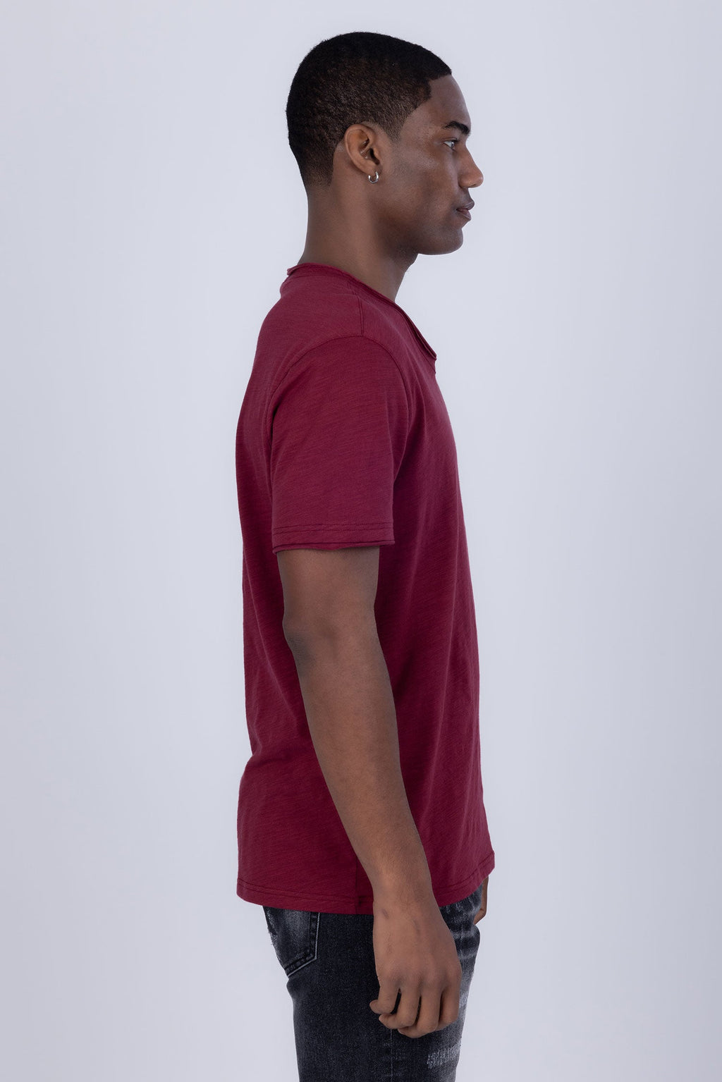 Agra V-Neck Solid T-Shirt