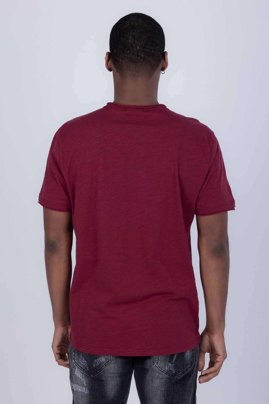 Agra V-Neck Solid T-Shirt