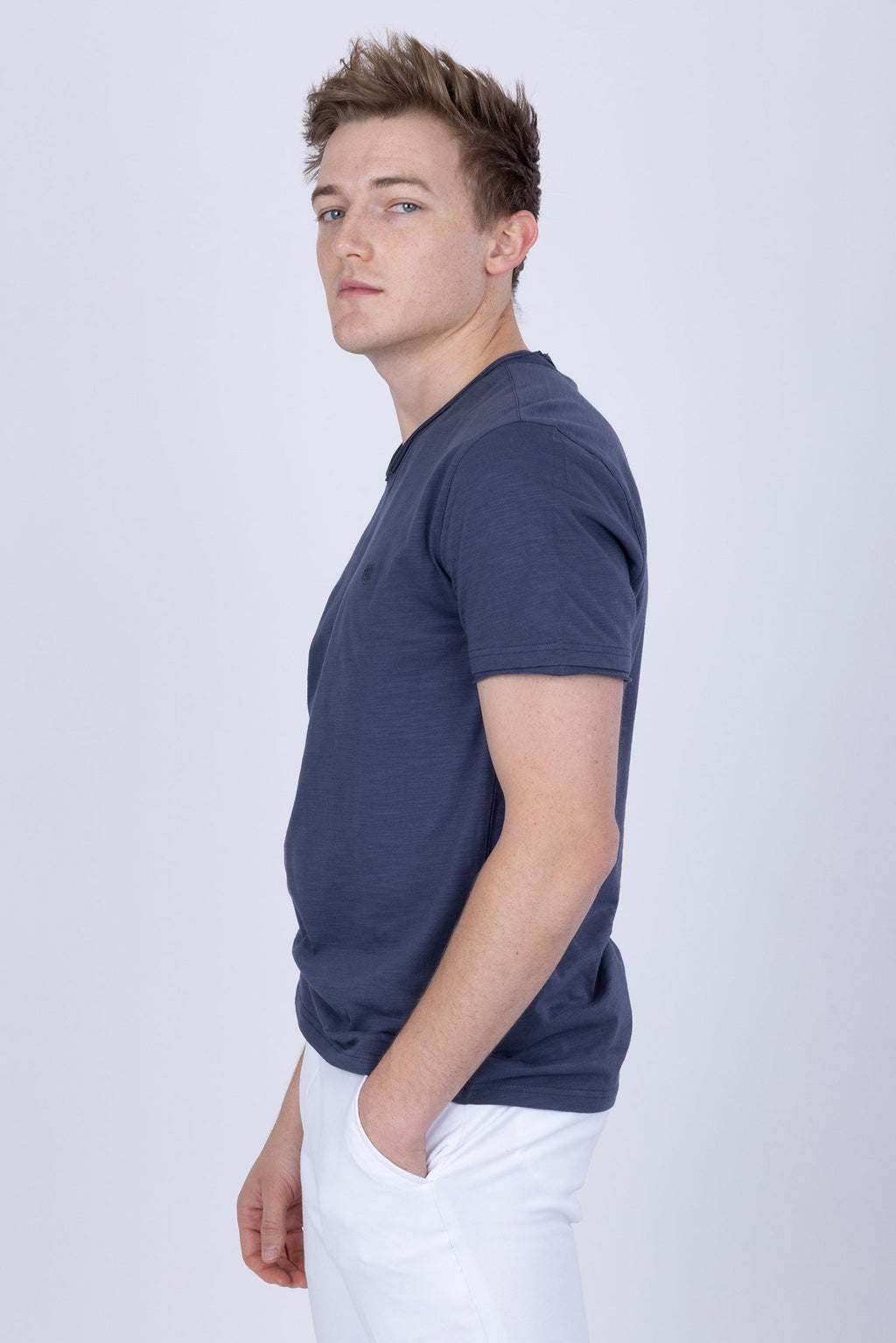 Agra V-Neck Solid T-Shirt