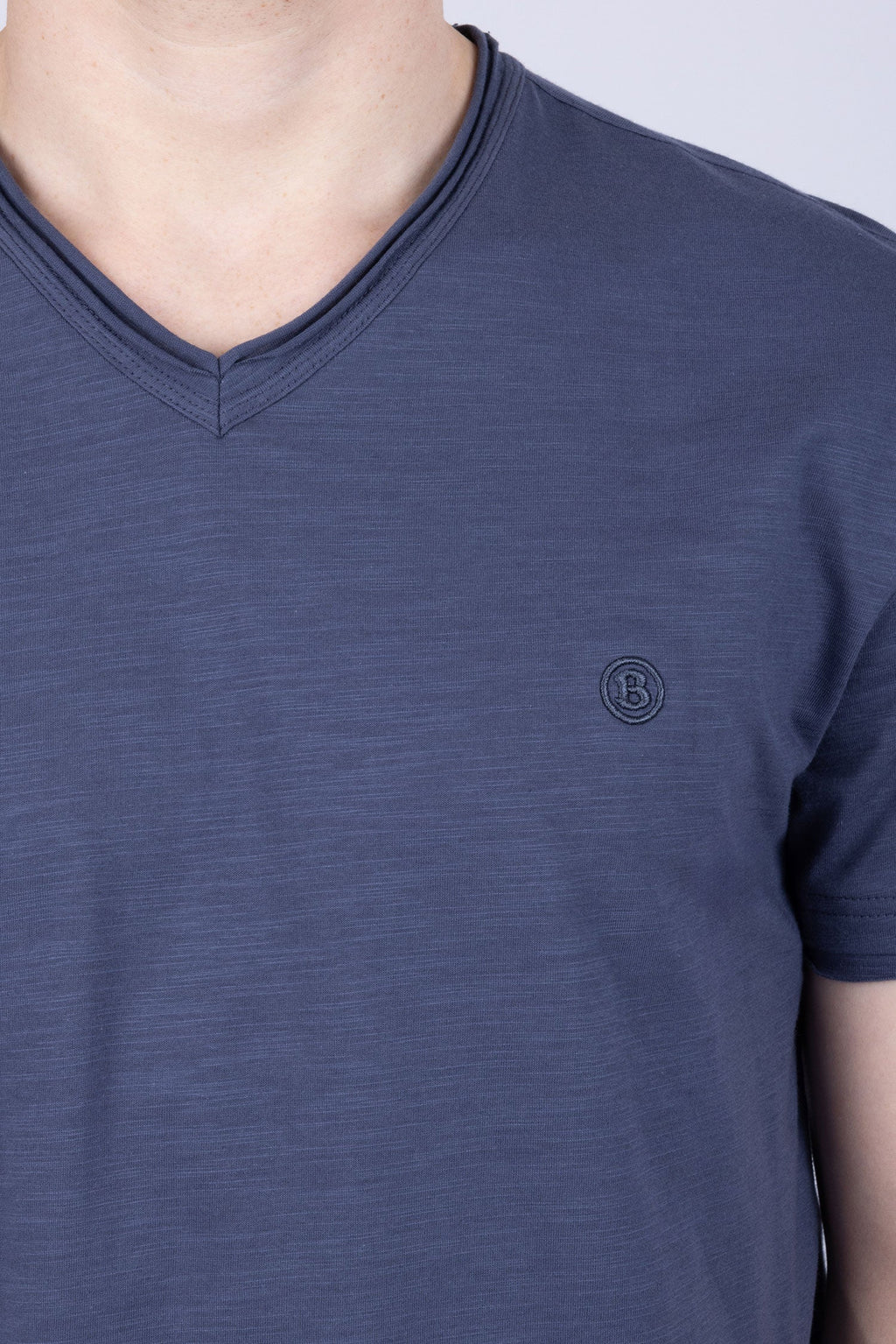 Agra V-Neck Solid T-Shirt