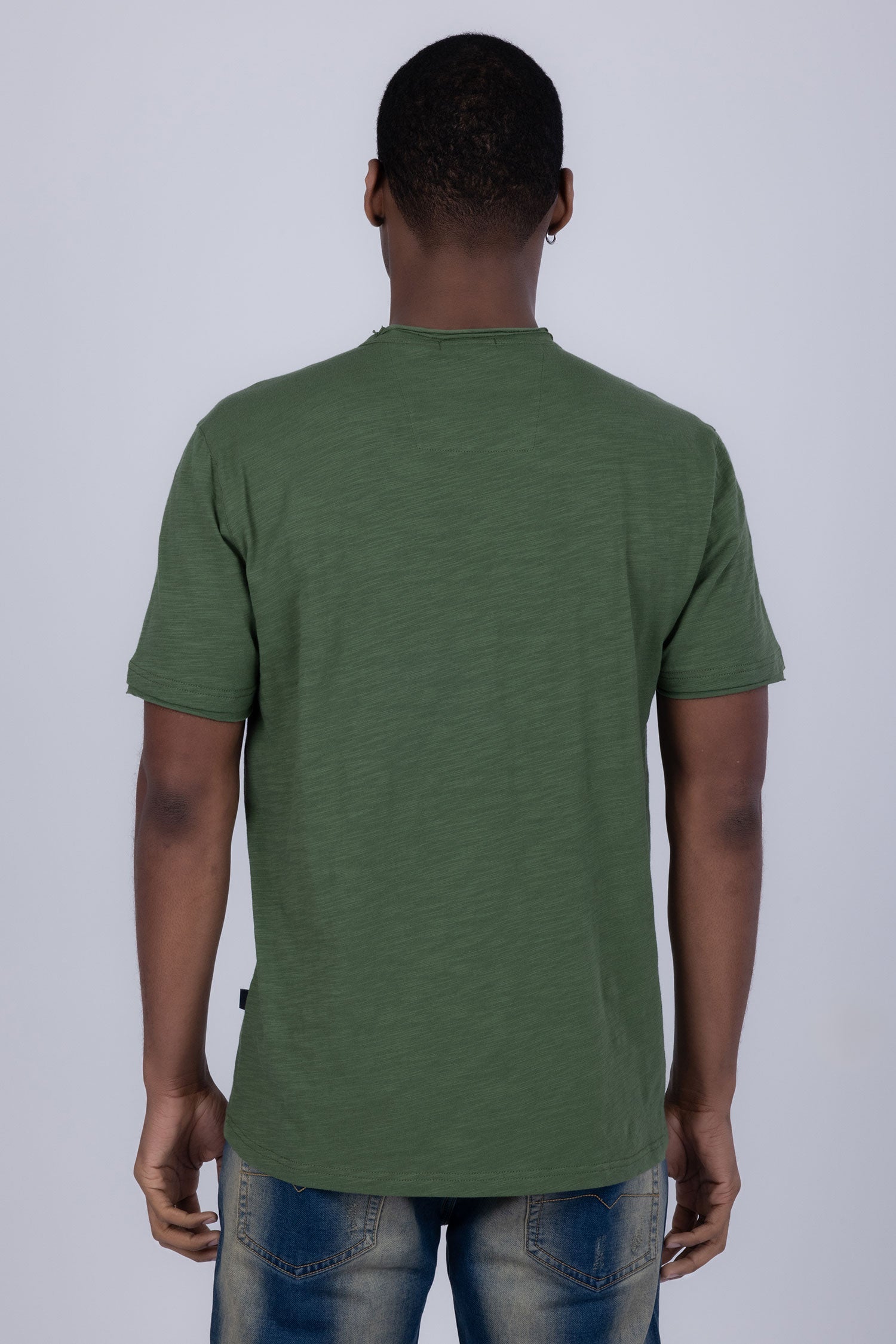 Agra V-Neck Solid T-Shirt