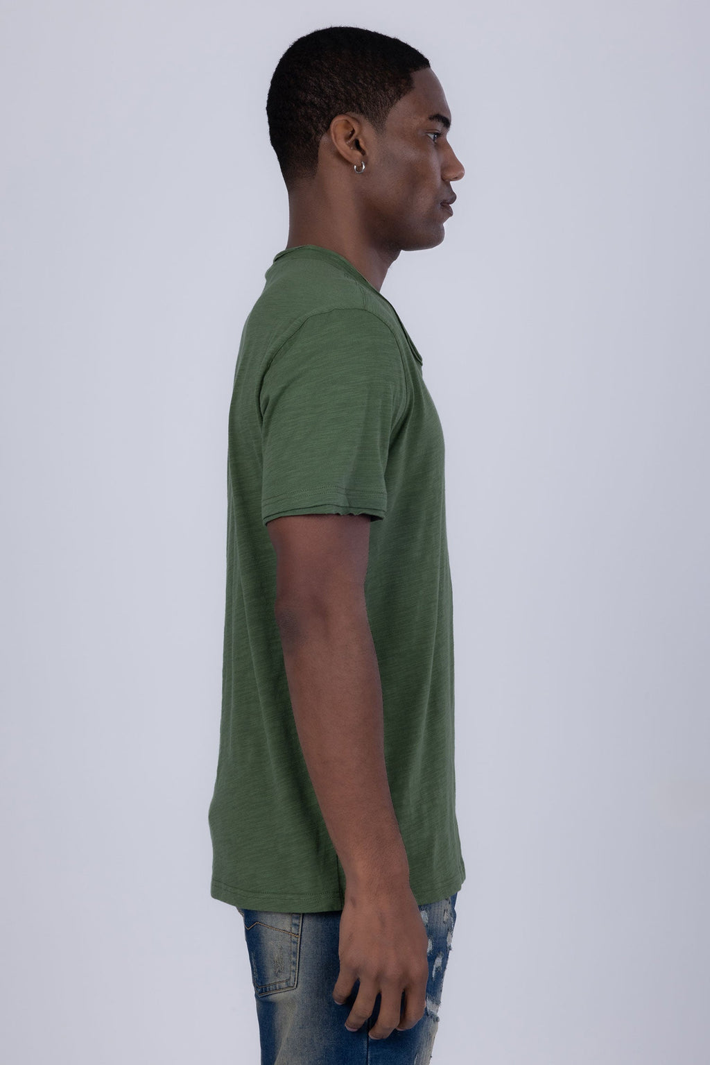 Agra V-Neck Solid T-Shirt