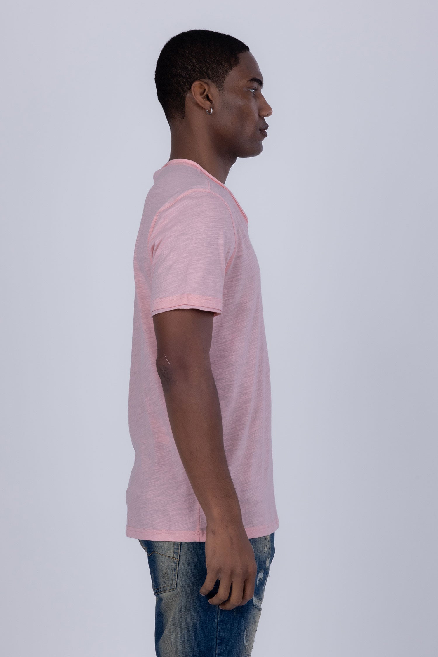 Agra V-Neck Solid T-Shirt