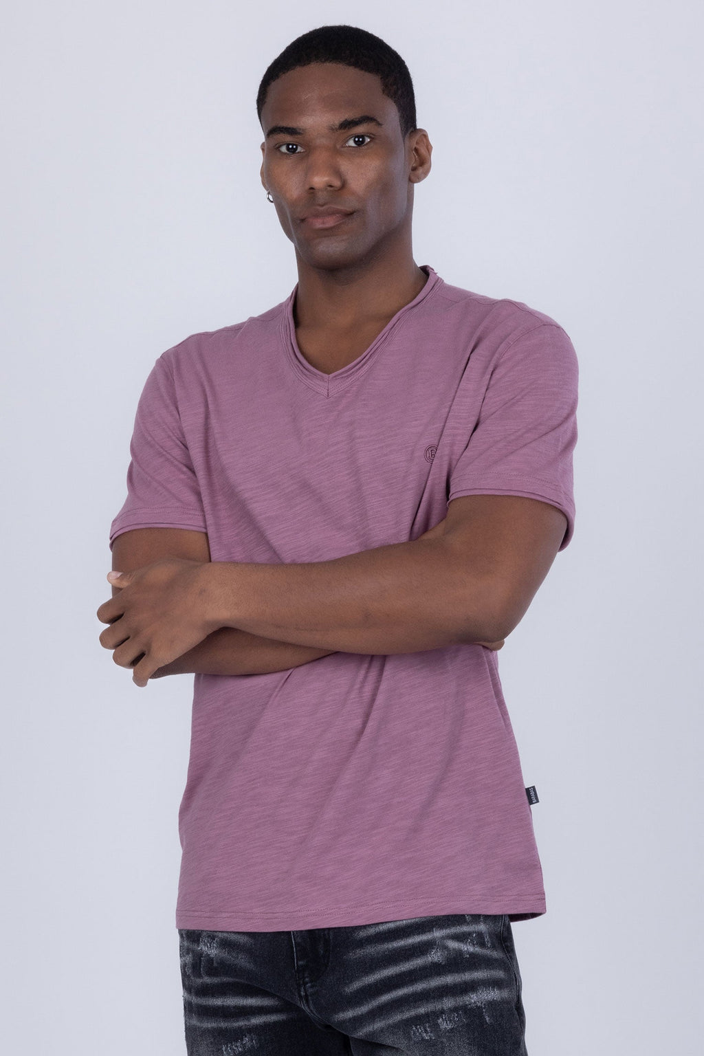 Agra V-Neck Solid T-Shirt