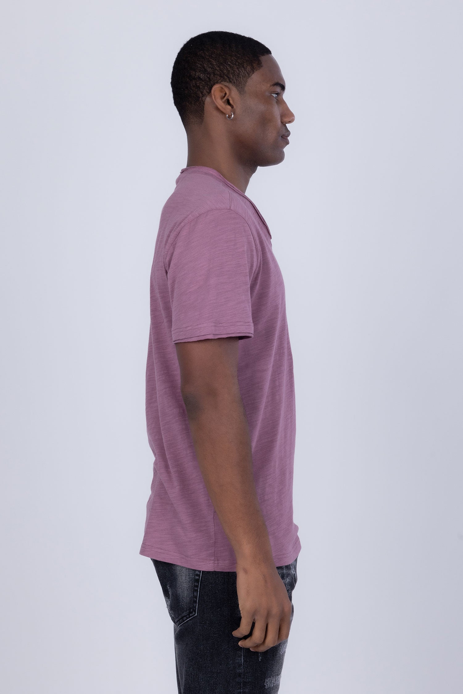 Agra V-Neck Solid T-Shirt
