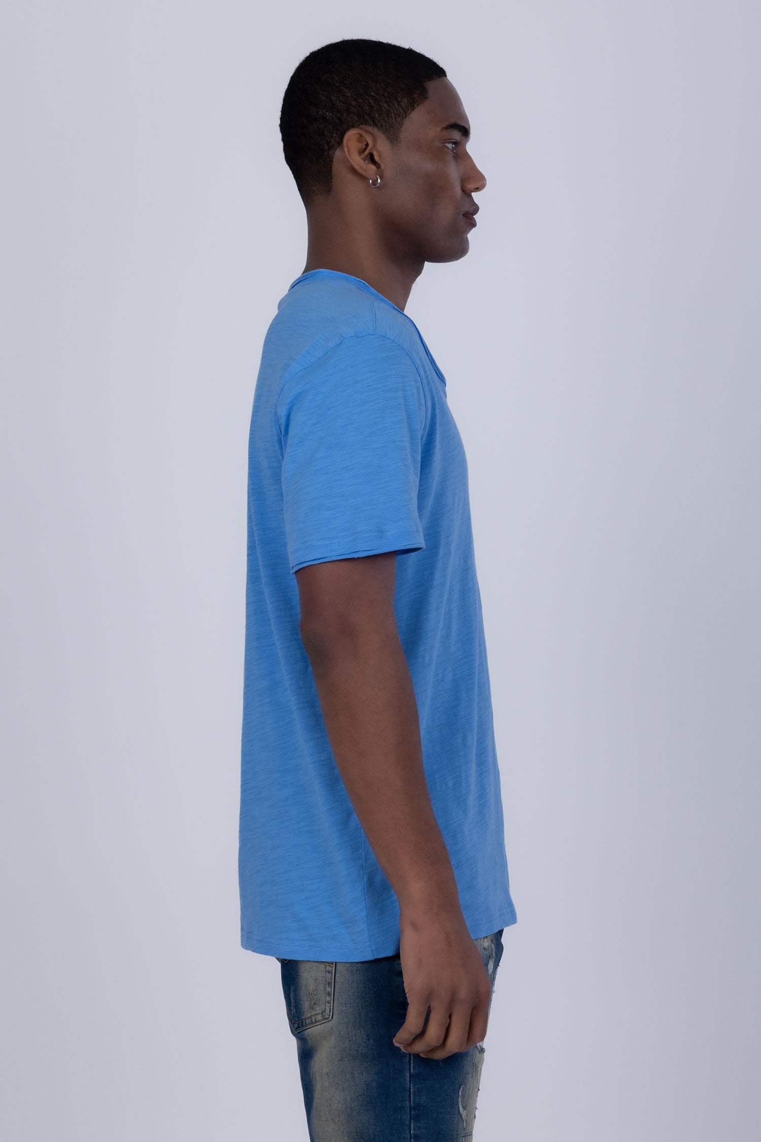 Agra V-Neck Solid T-Shirt