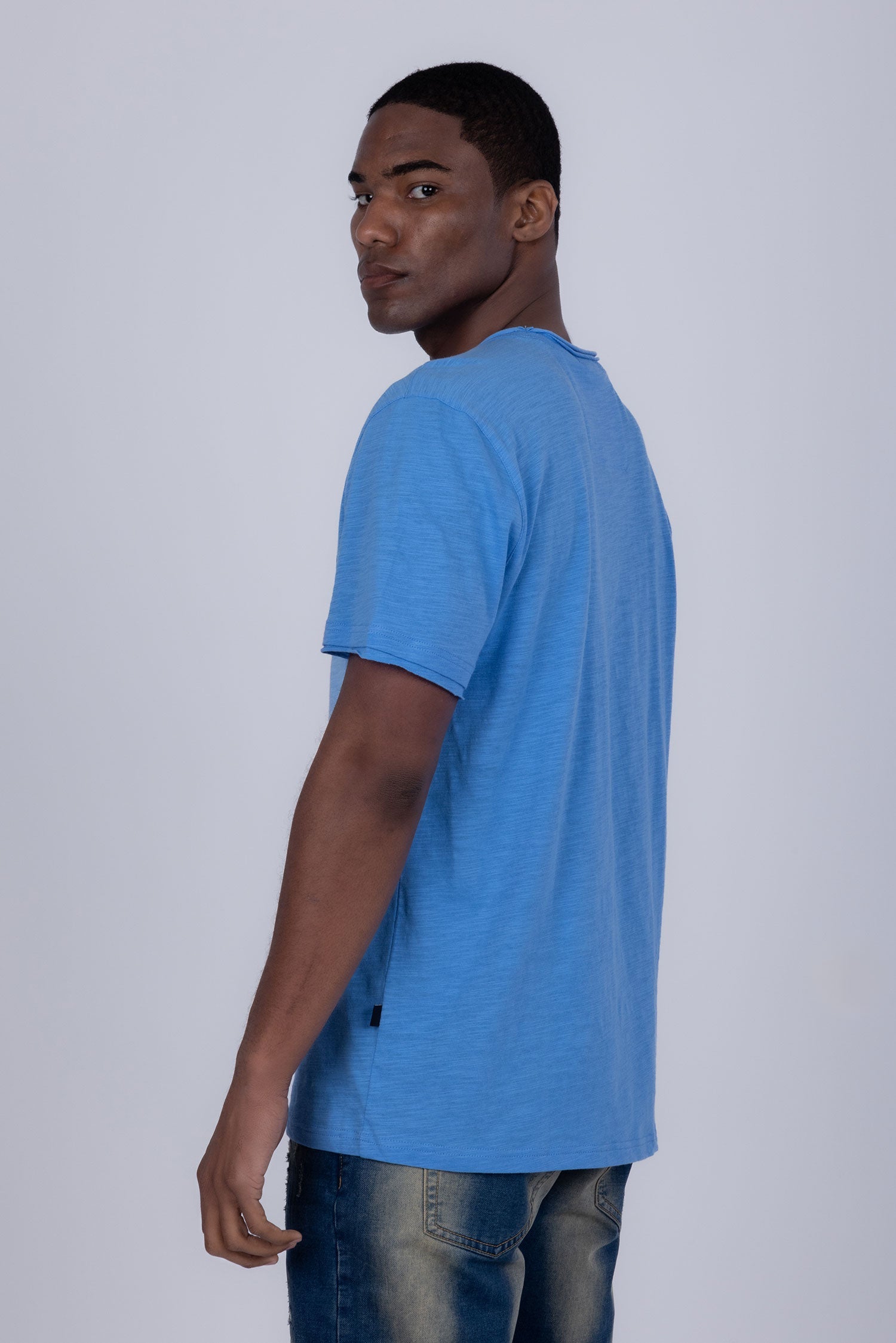 Agra V-Neck Solid T-Shirt