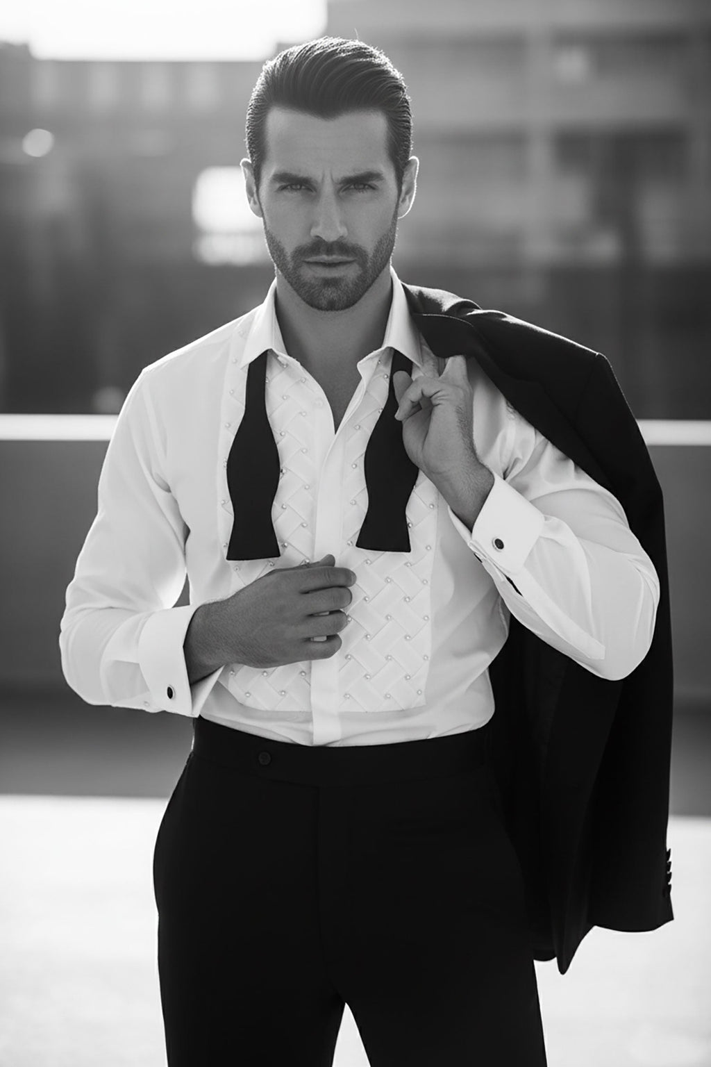 Weave Depiction Long Sleeve Shirt