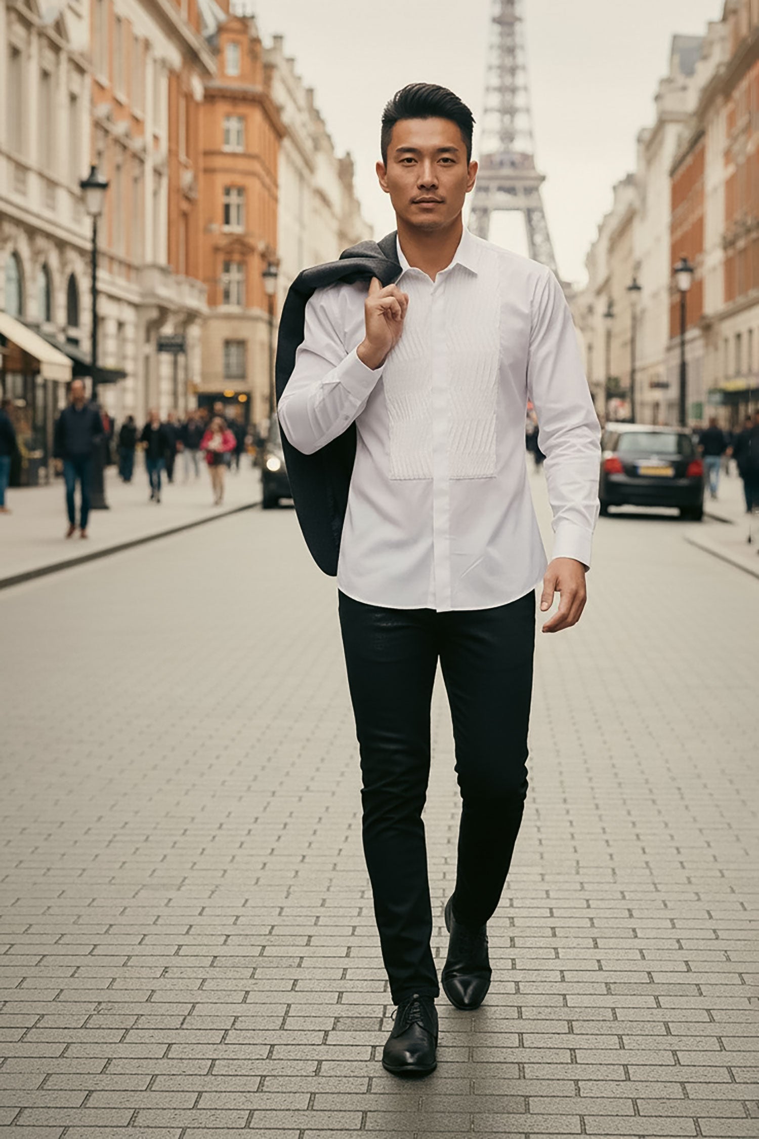 Waving Scheme Long Sleeve Shirt