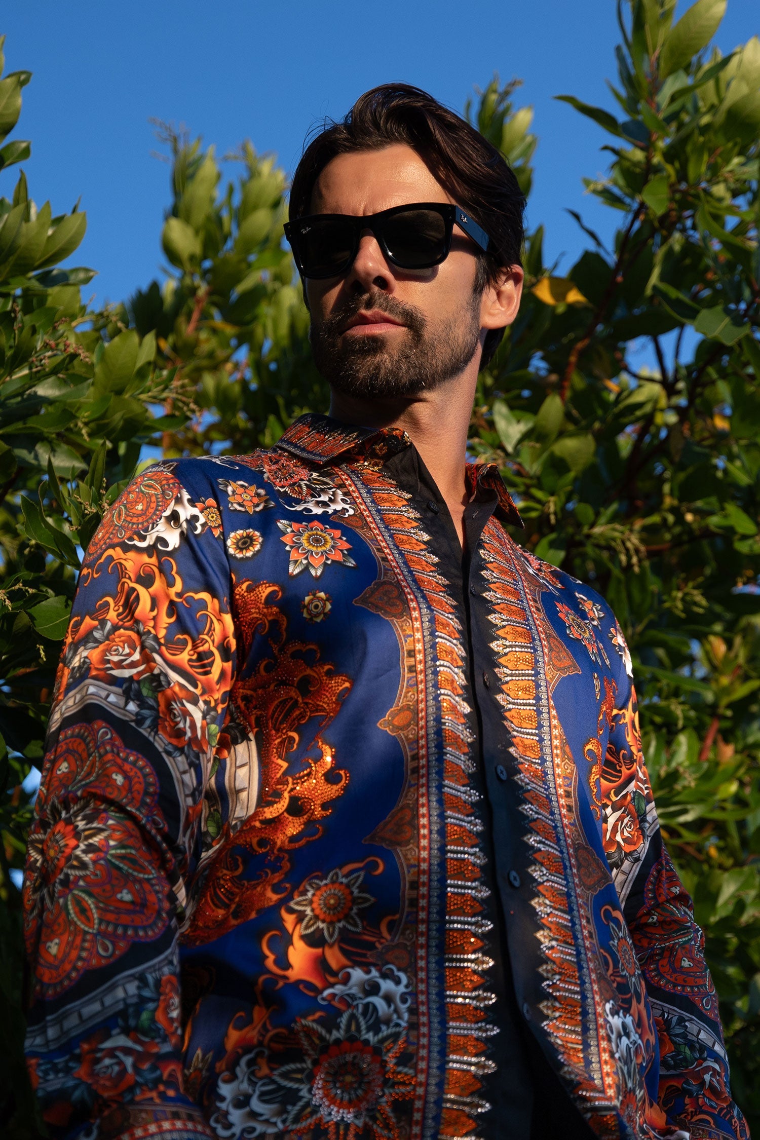 Party Spark Rhinestone Long Sleeve Shirt