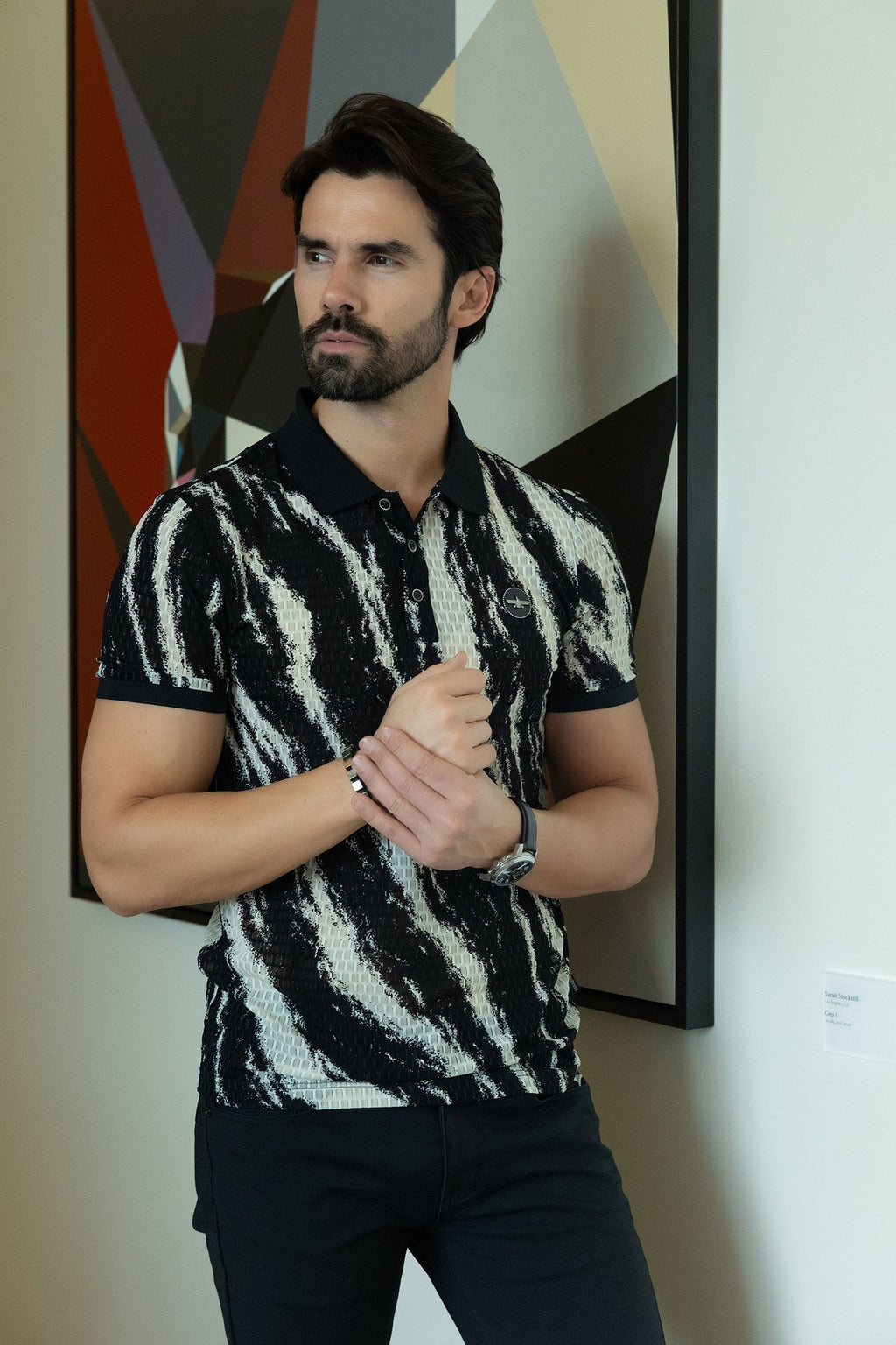 Dotonbori Abstract Polo Shirt