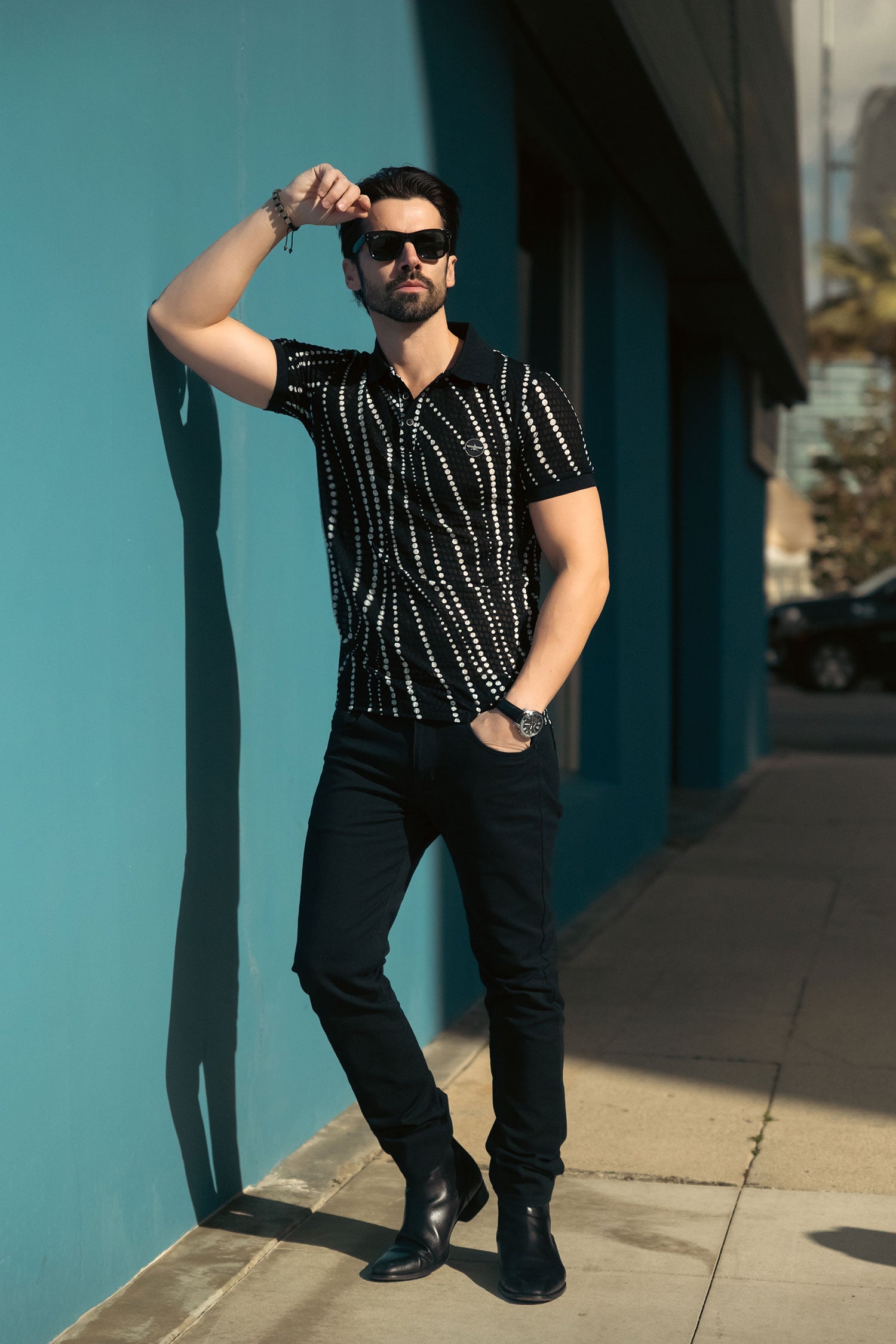 Lisbon Polka Dots Polo Shirt