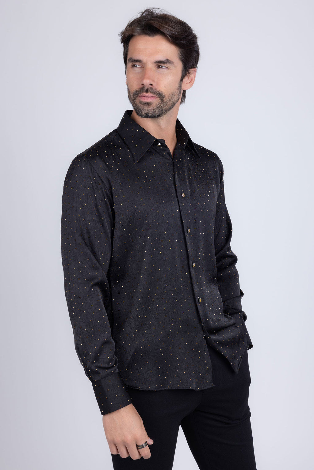 Cana Rhinestones Long Sleeve Shirt