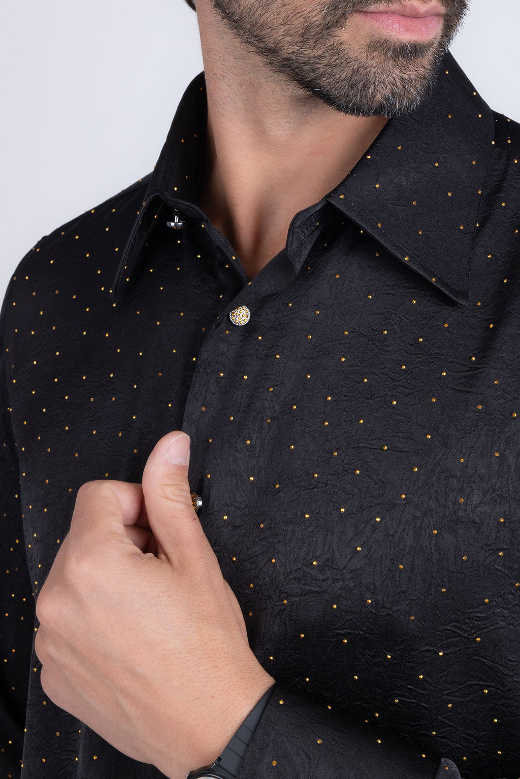 Cana Rhinestones Long Sleeve Shirt