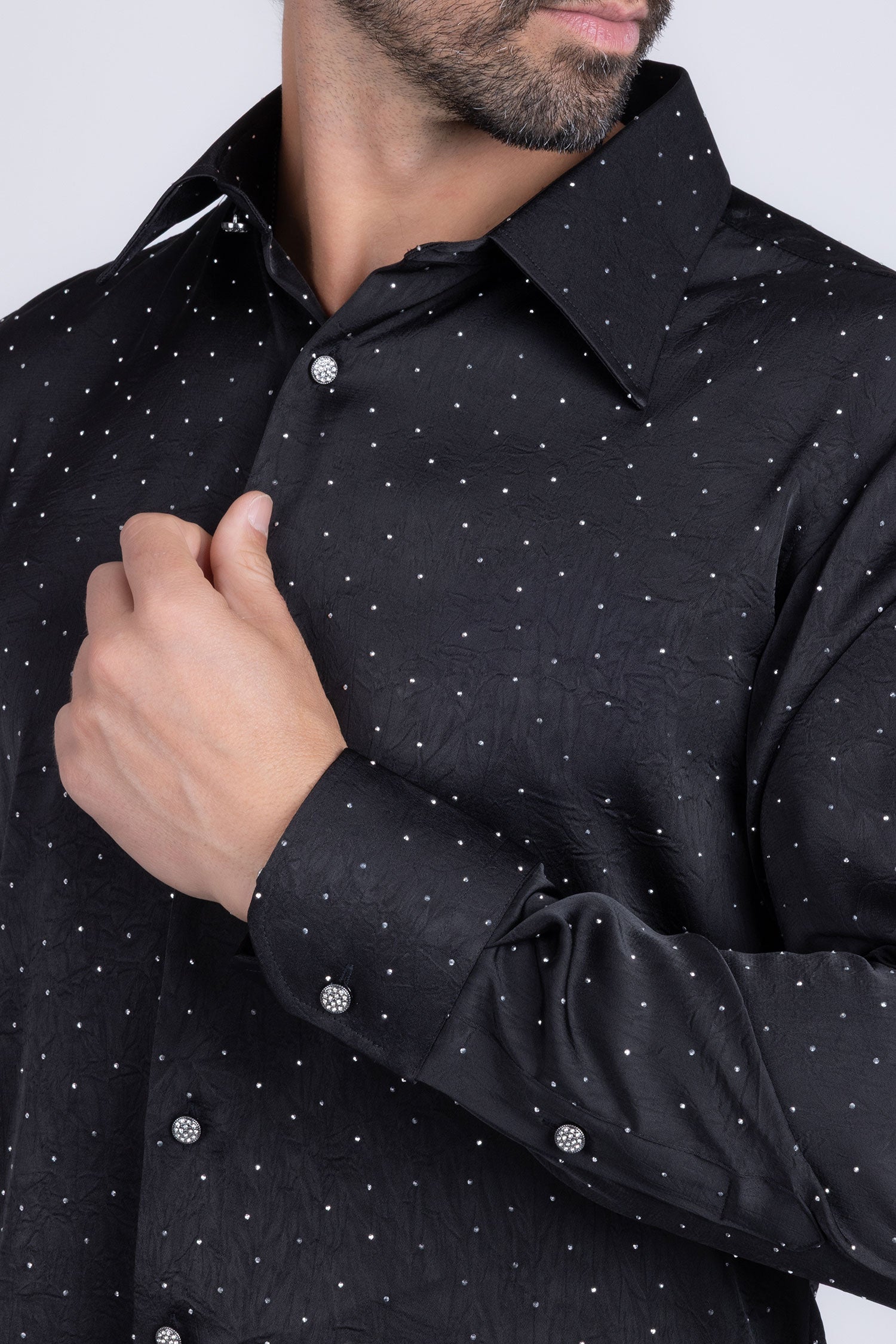 Cana Rhinestones Long Sleeve Shirt