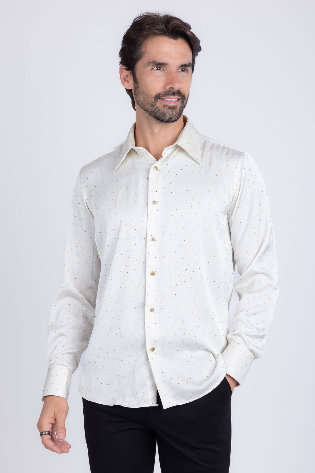 Cana Rhinestones Long Sleeve Shirt