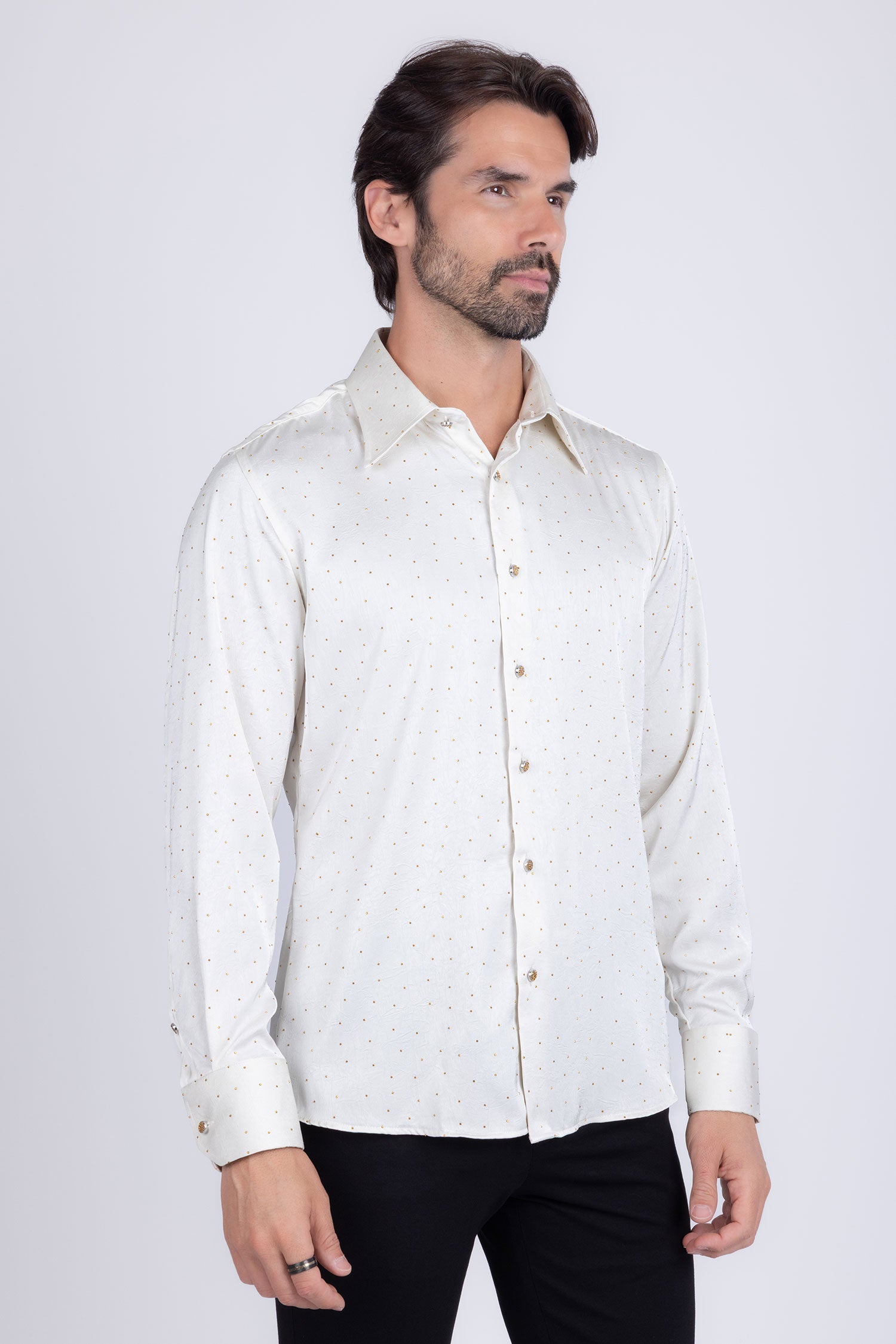 Cana Rhinestones Long Sleeve Shirt