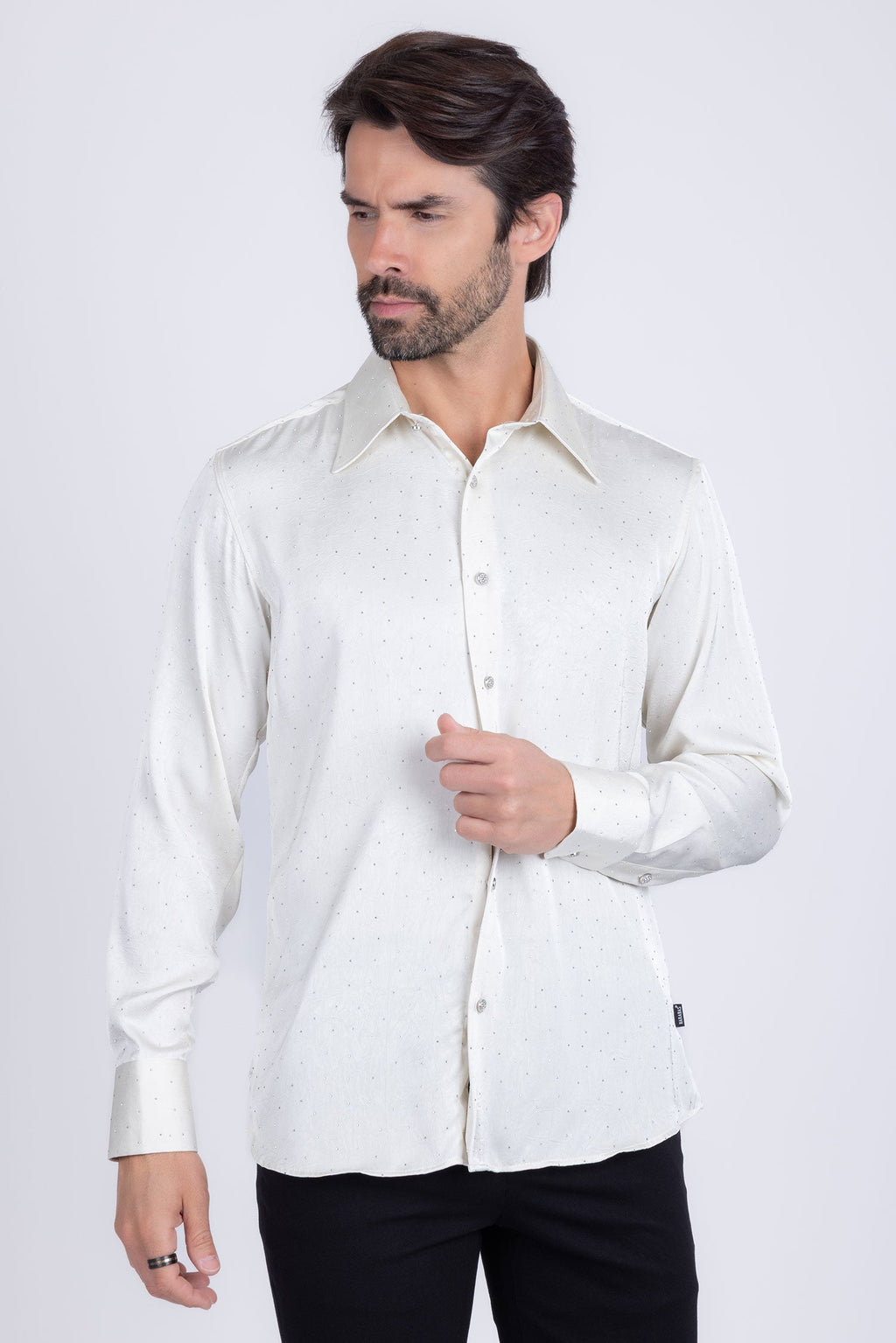 Cana Rhinestones Long Sleeve Shirt