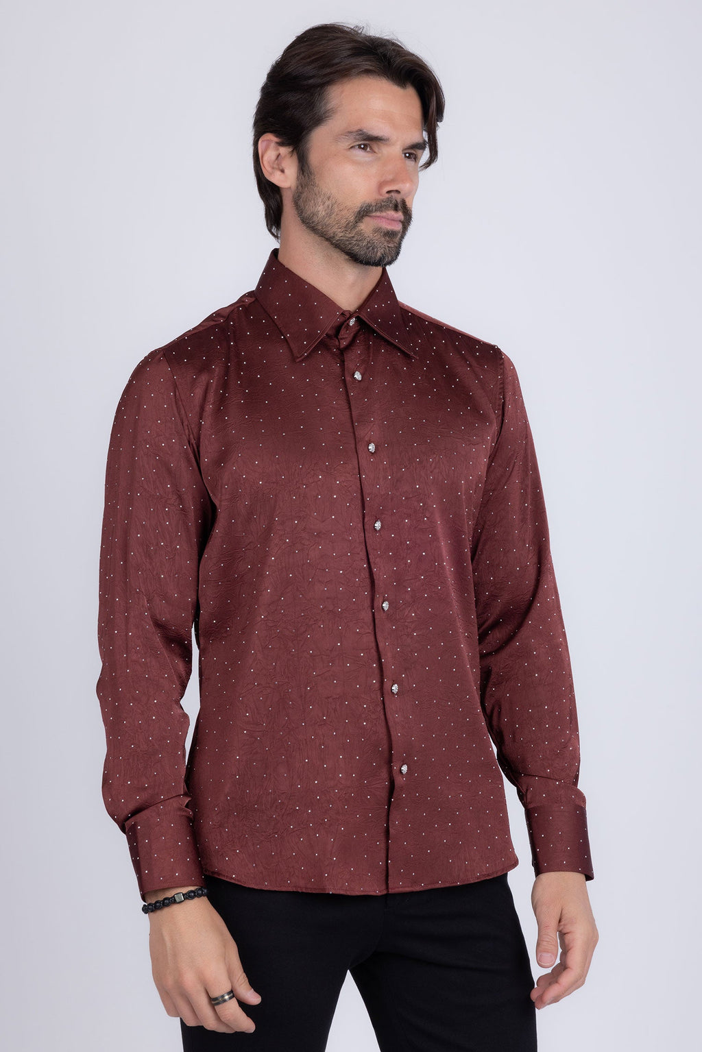 Cana Rhinestones Long Sleeve Shirt