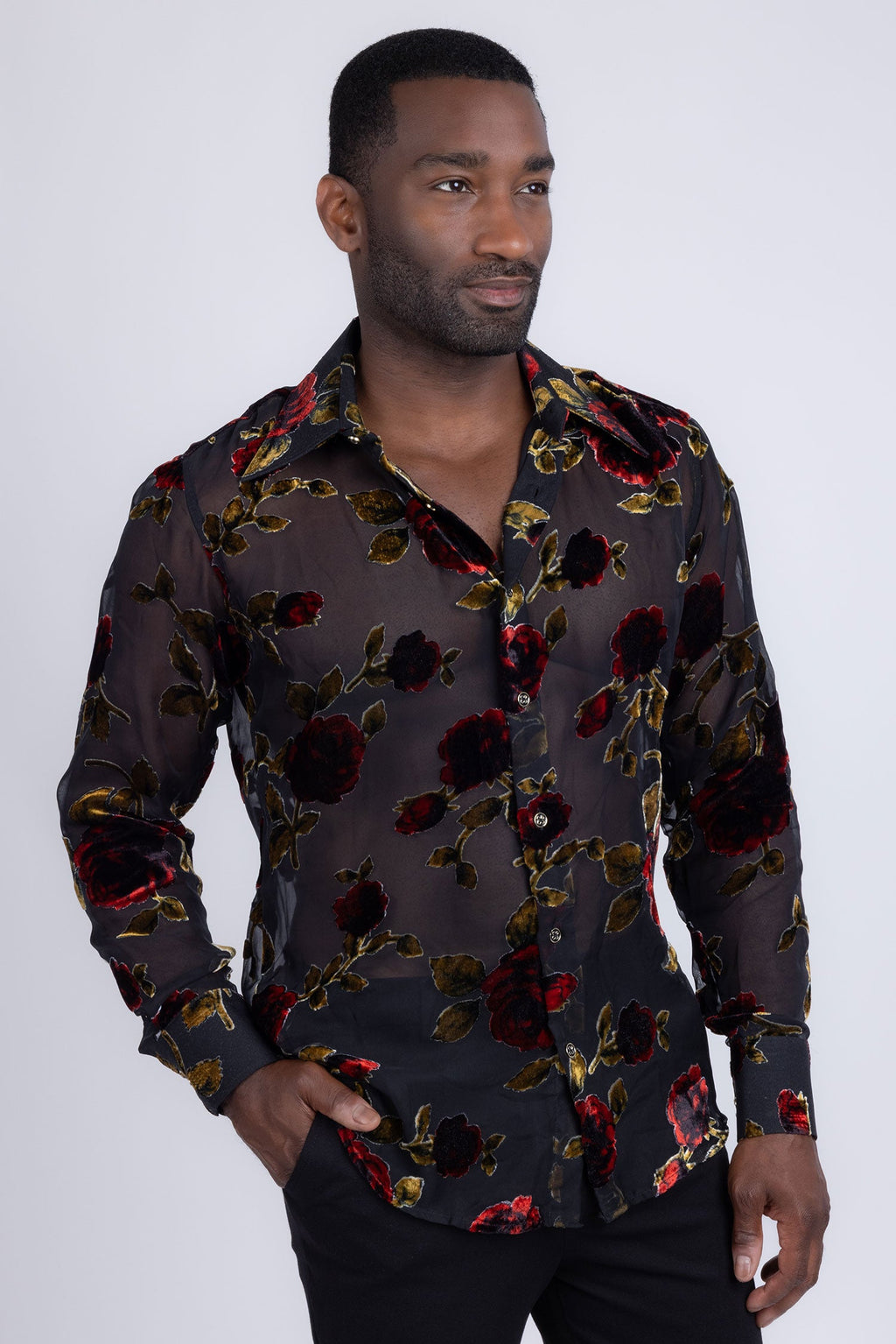 Gran Roses Long Sleeve Shirt