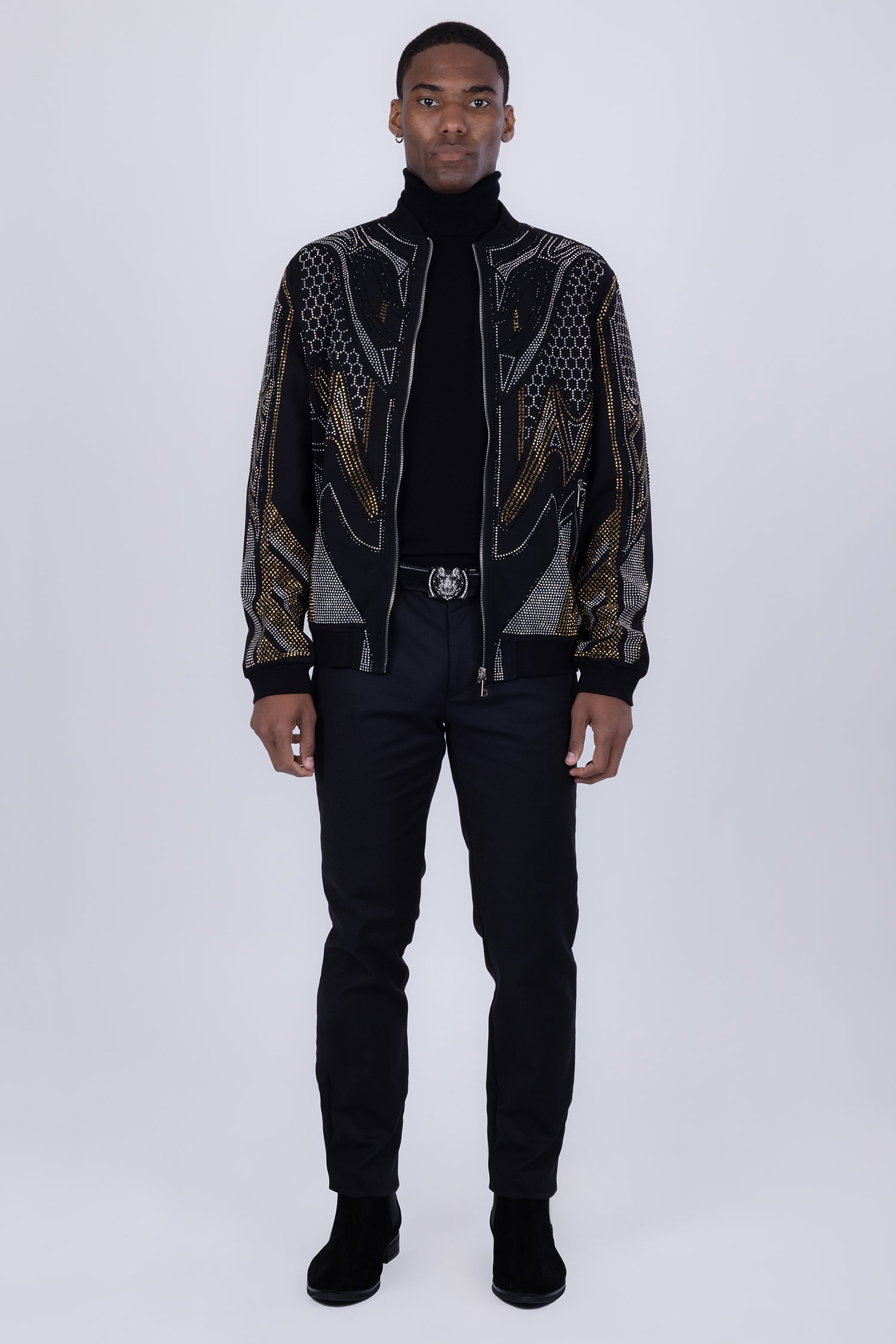 Osaka Rhinestone Bomber Jacket