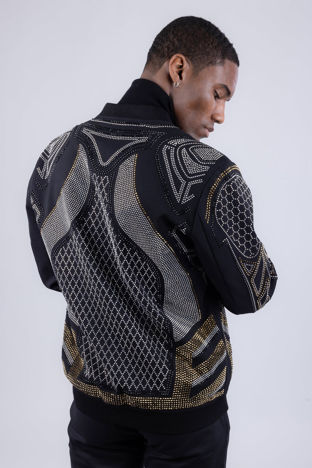 Osaka Rhinestone Bomber Jacket