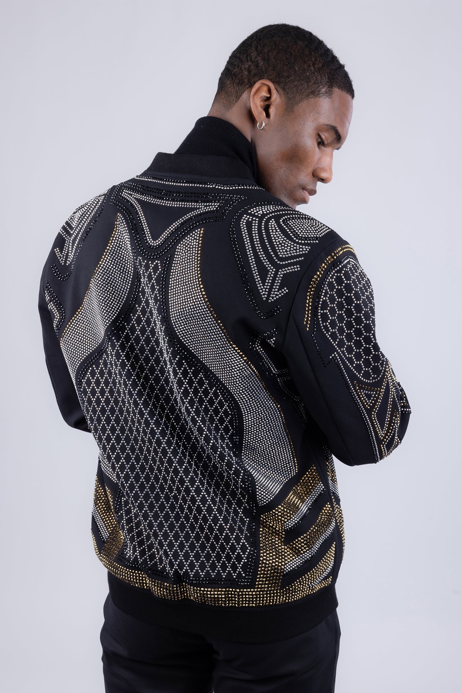 Osaka Rhinestone Bomber Jacket