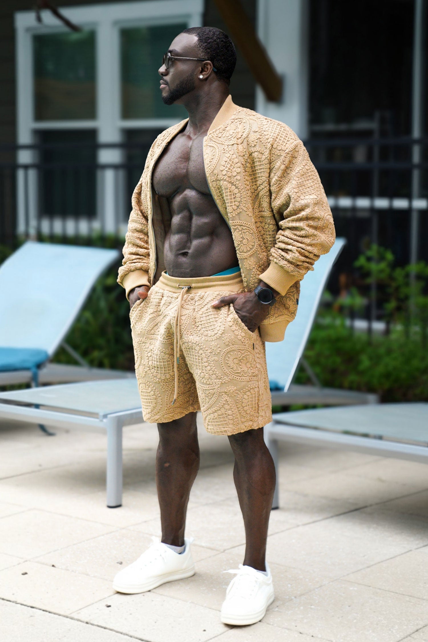 Pune Crochet Bomber Jacket