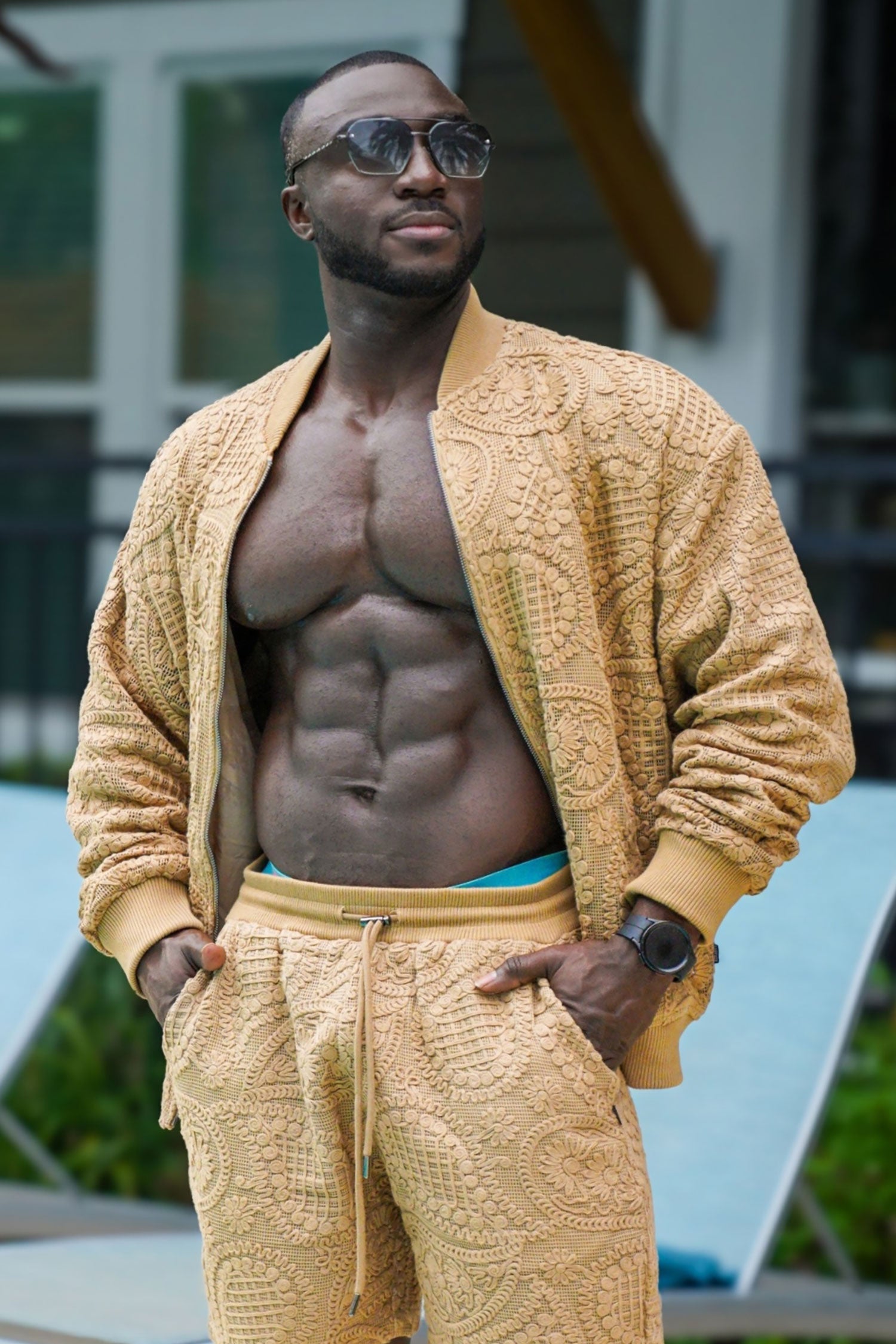 Pune Crochet Bomber Jacket