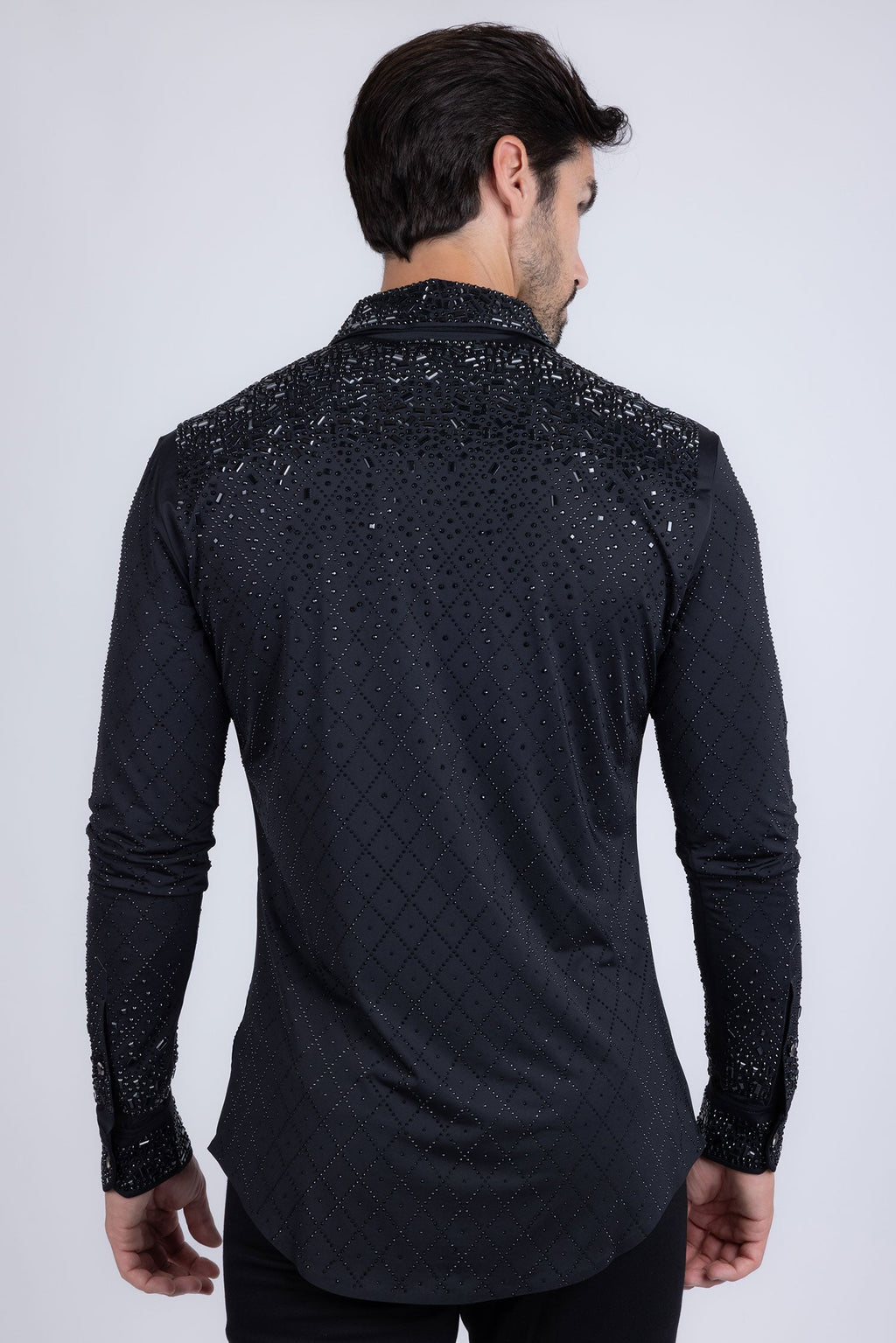 Trivon Rhinestone Long Sleeve Shirt