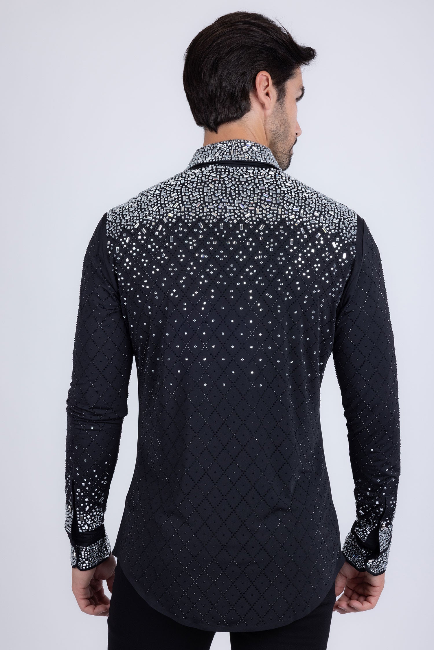 Trivon Rhinestone Long Sleeve Shirt