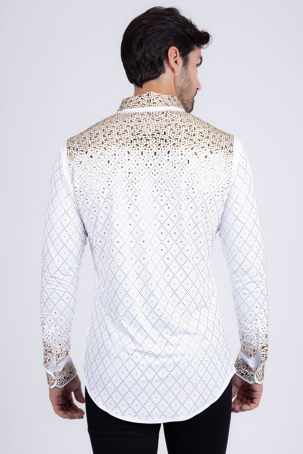 Trivon Rhinestone Long Sleeve Shirt