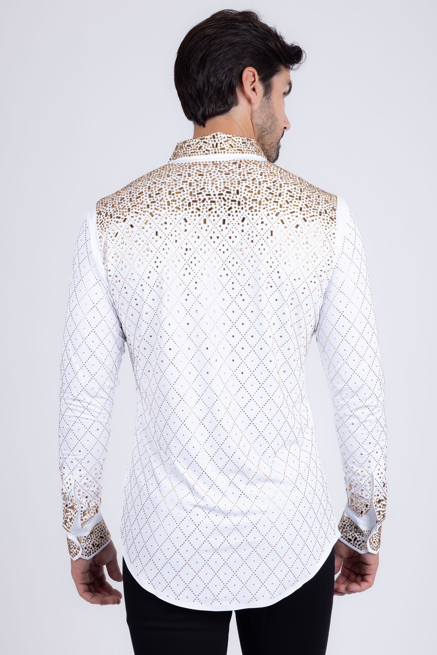 Trivon Rhinestone Long Sleeve Shirt