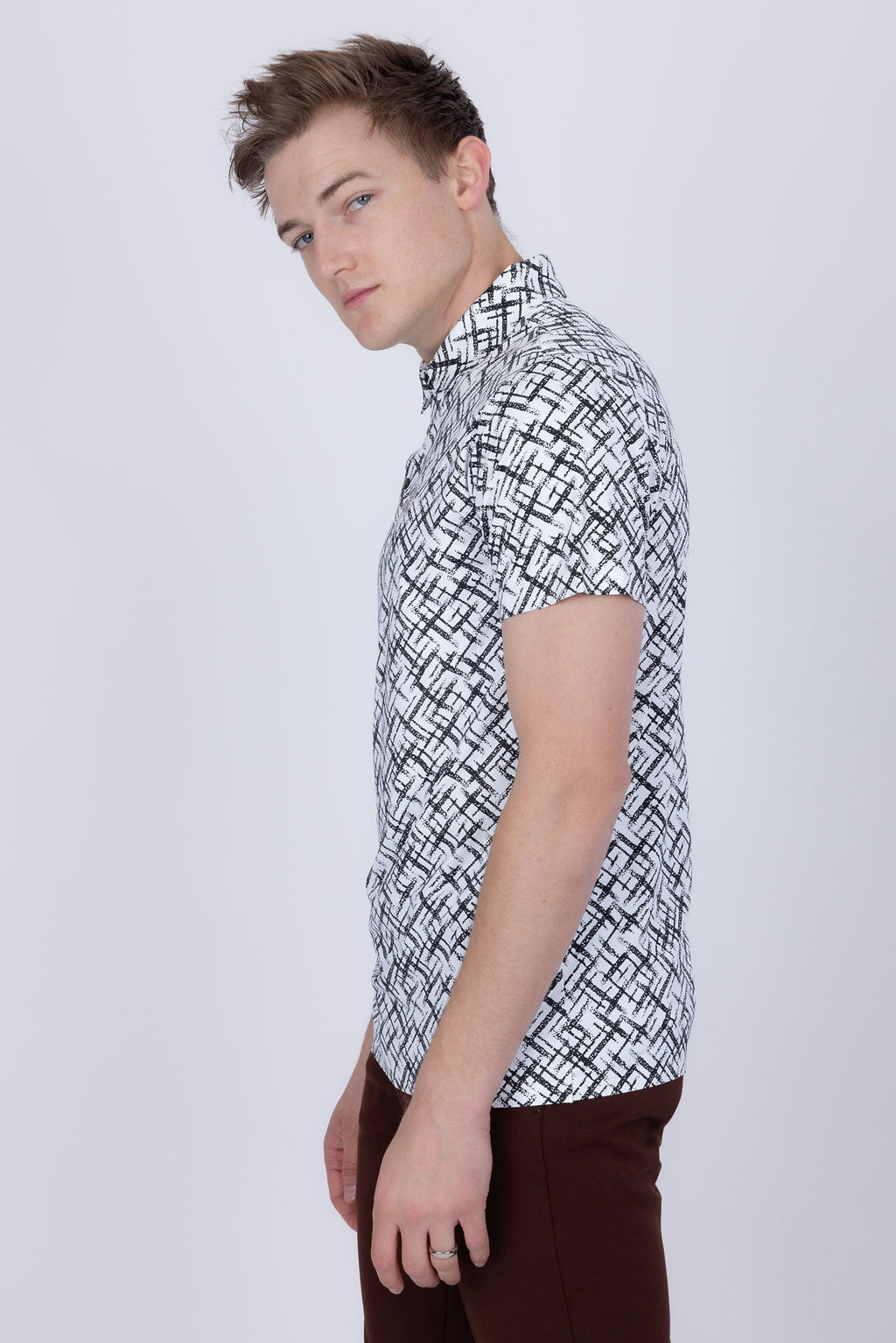 Unter Geometric Polo Shirt