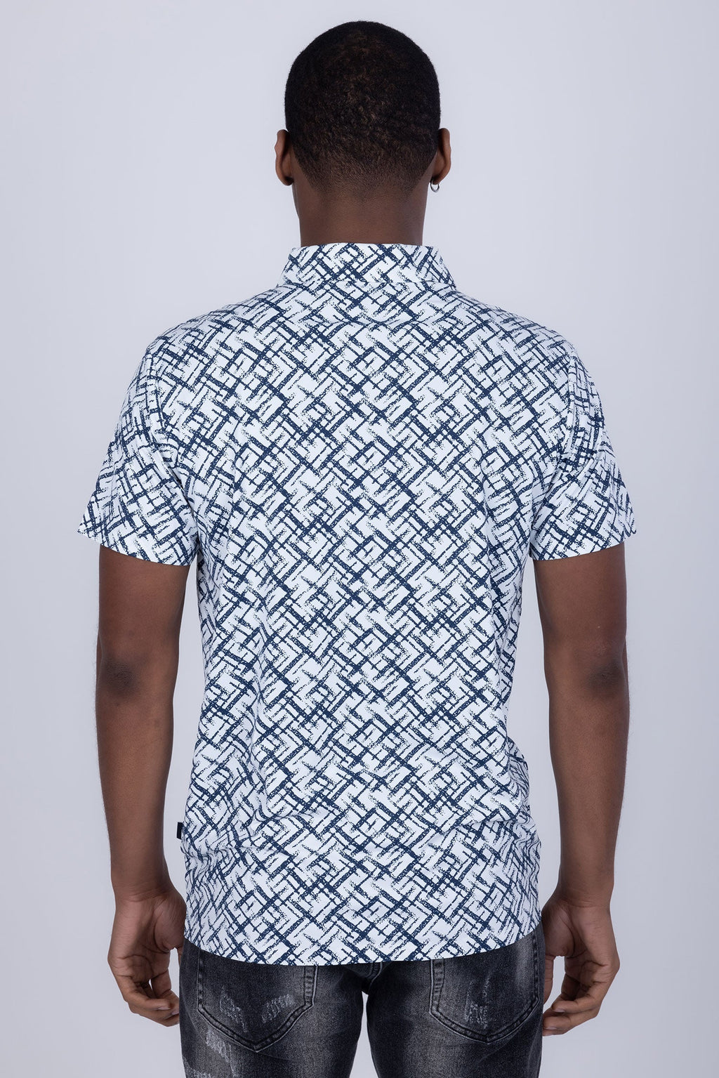 Unter Geometric Polo Shirt