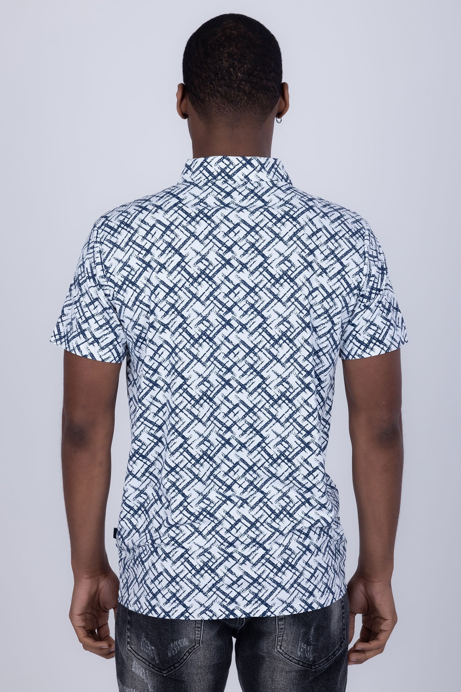 Unter Geometric Polo Shirt