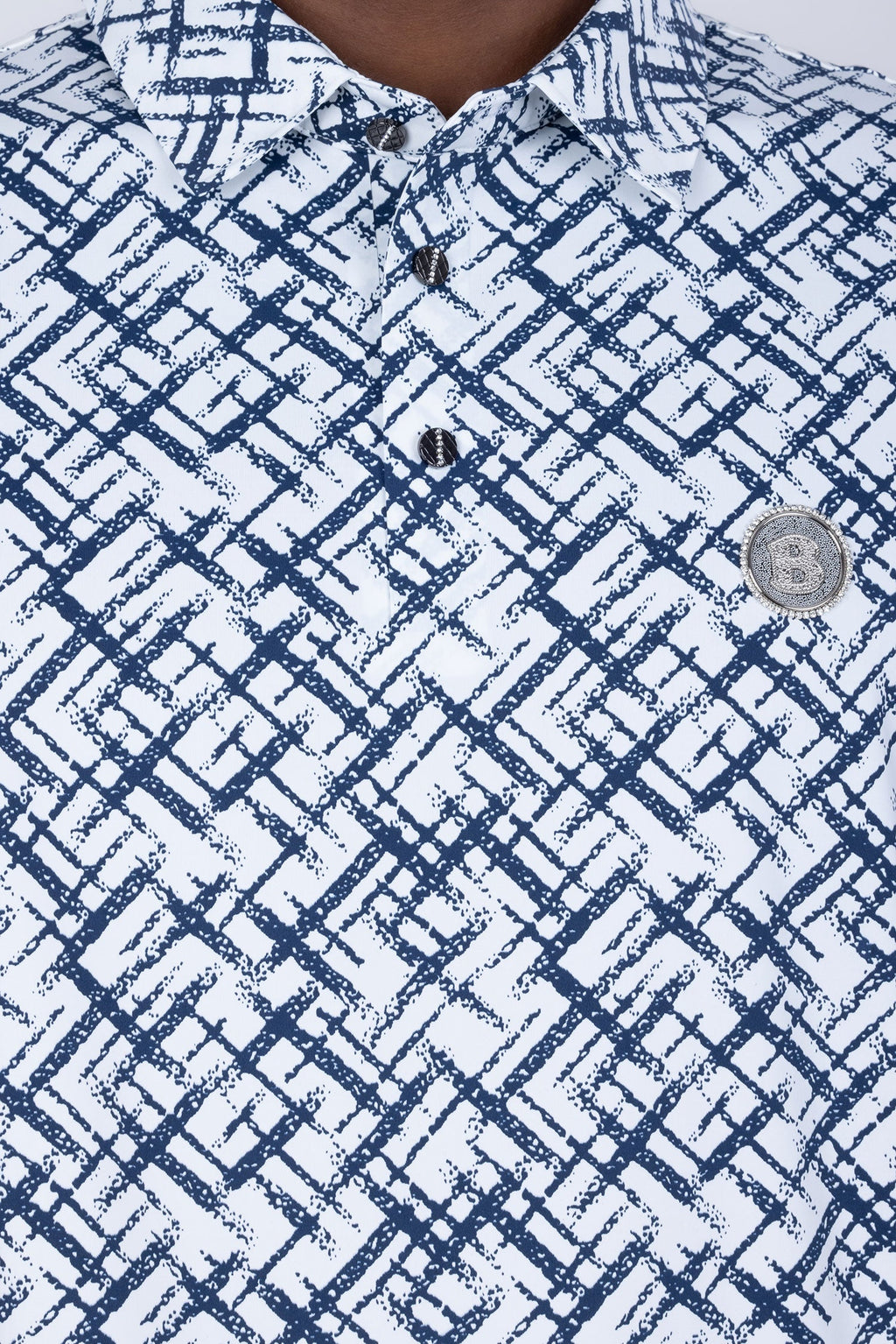 Unter Geometric Polo Shirt